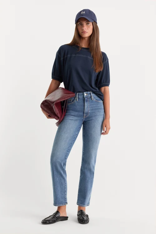 ALWAYS FITS GOOD LEGS STRAIGHT JEANS LONG | INDIGO316-1 | GOOD AMERICAN | MODEL