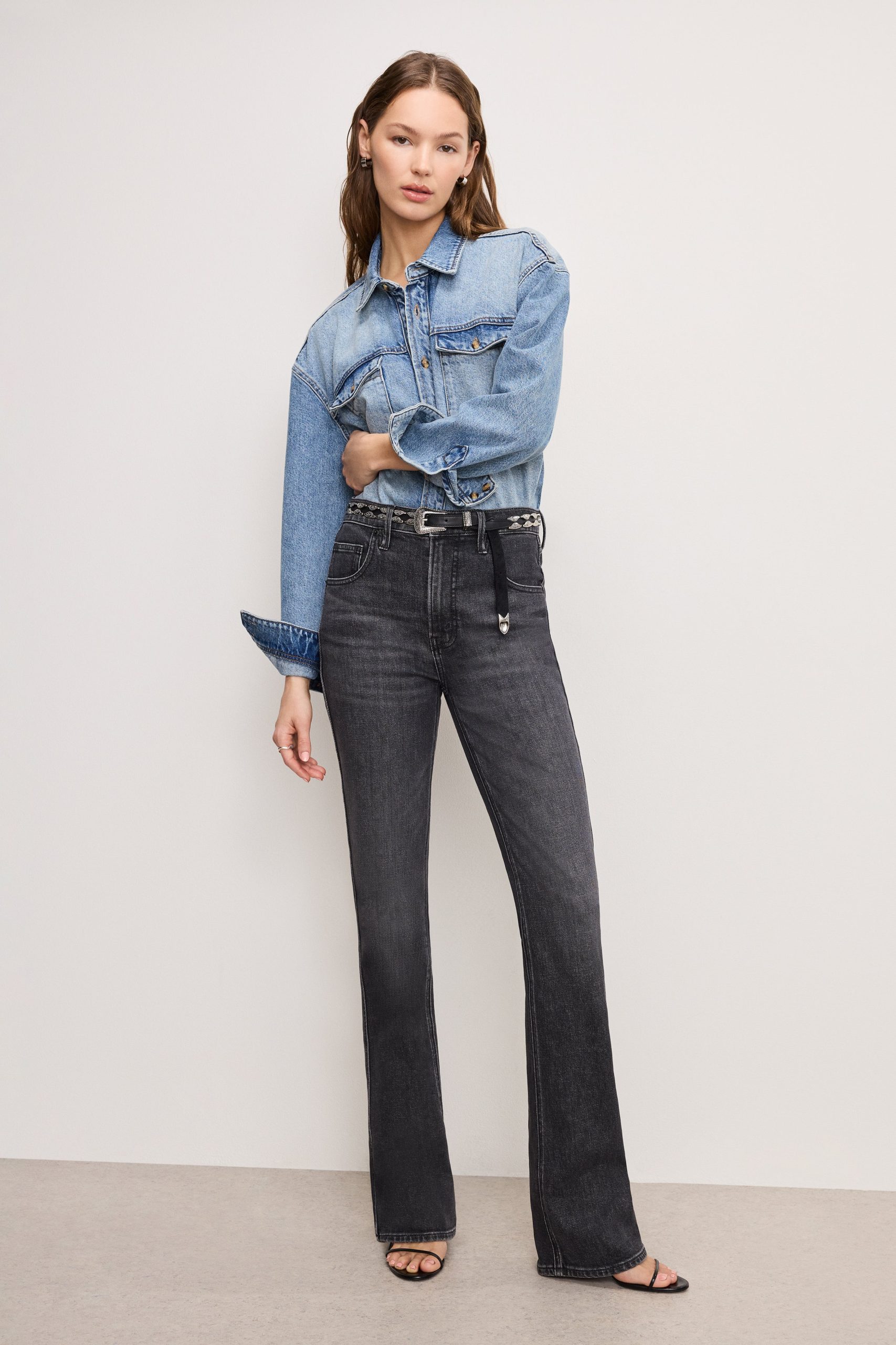 GOOD COWBOY BOOTCUT JEANS | BLACK354