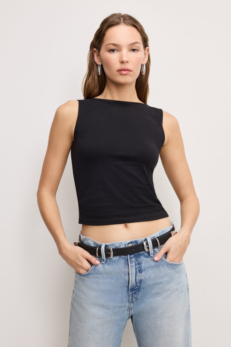 SUPER STRETCH BOATNECK TANK
