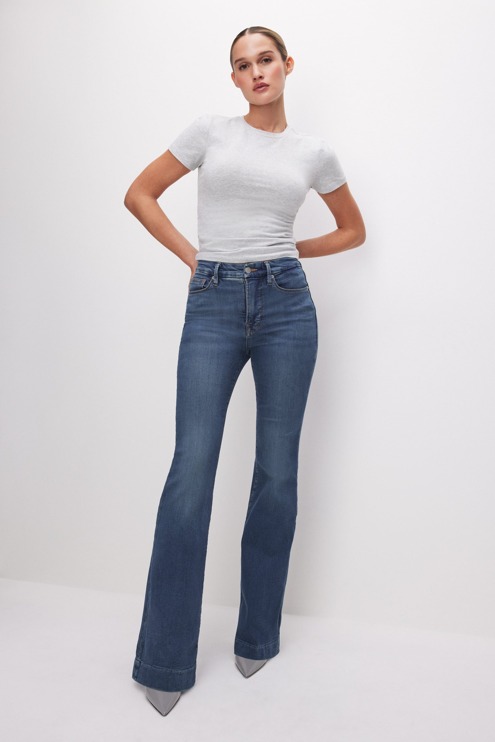 GOOD LEGS FLARE JEANS | BLUE004 BLUE004 / Long / 32 Plus