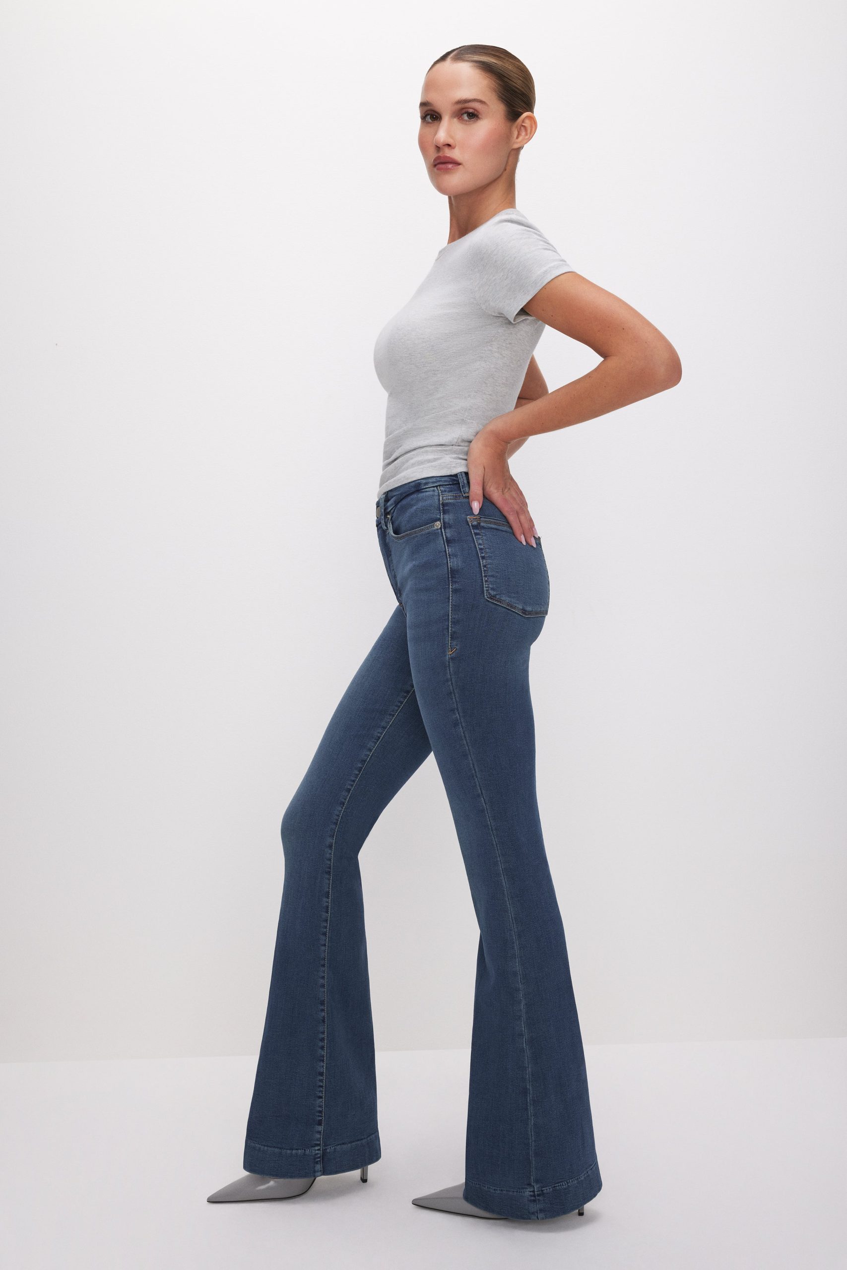 GOOD LEGS FLARE JEANS | BLUE004