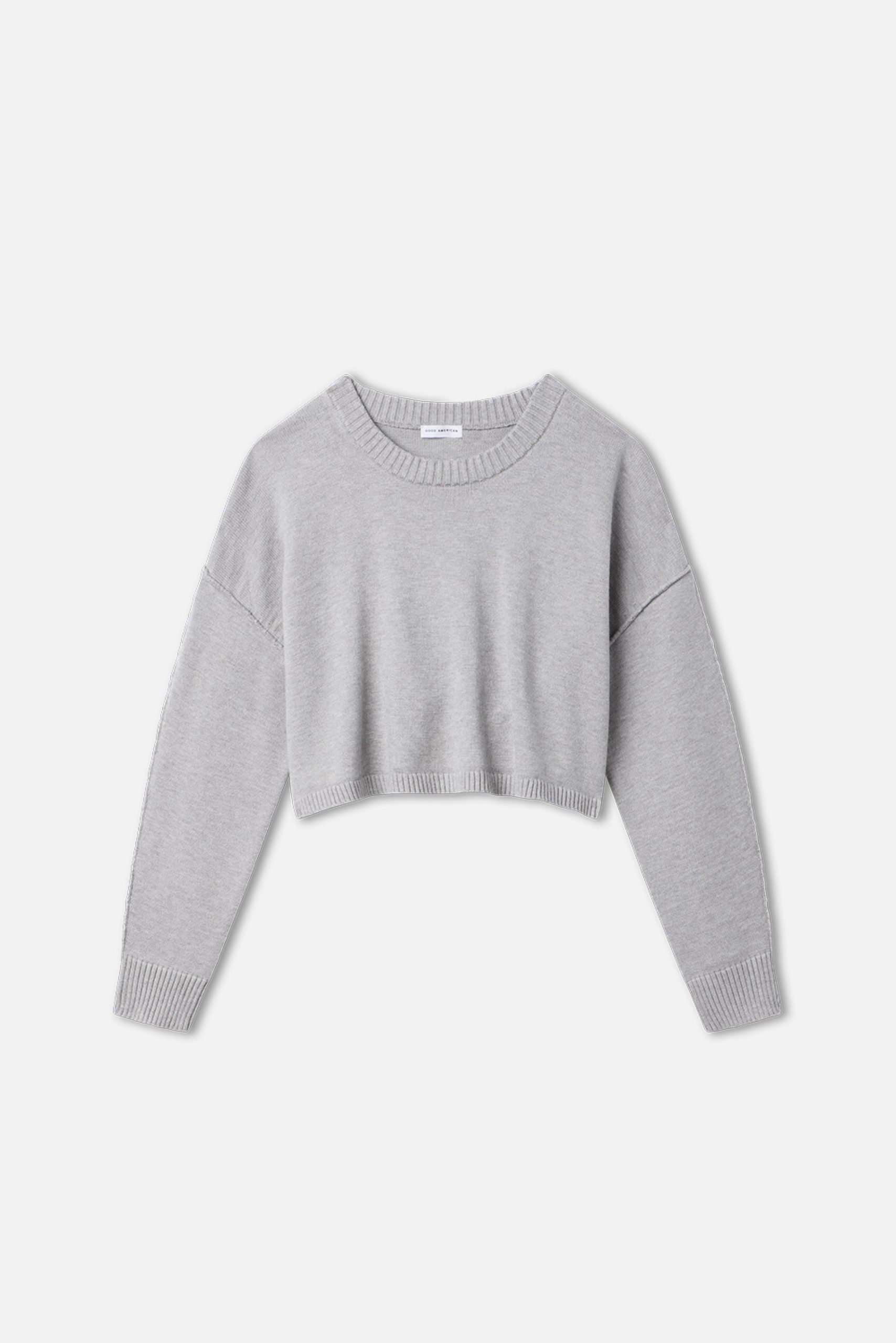 COZY KNIT CREW NECK | MELANGE GREY