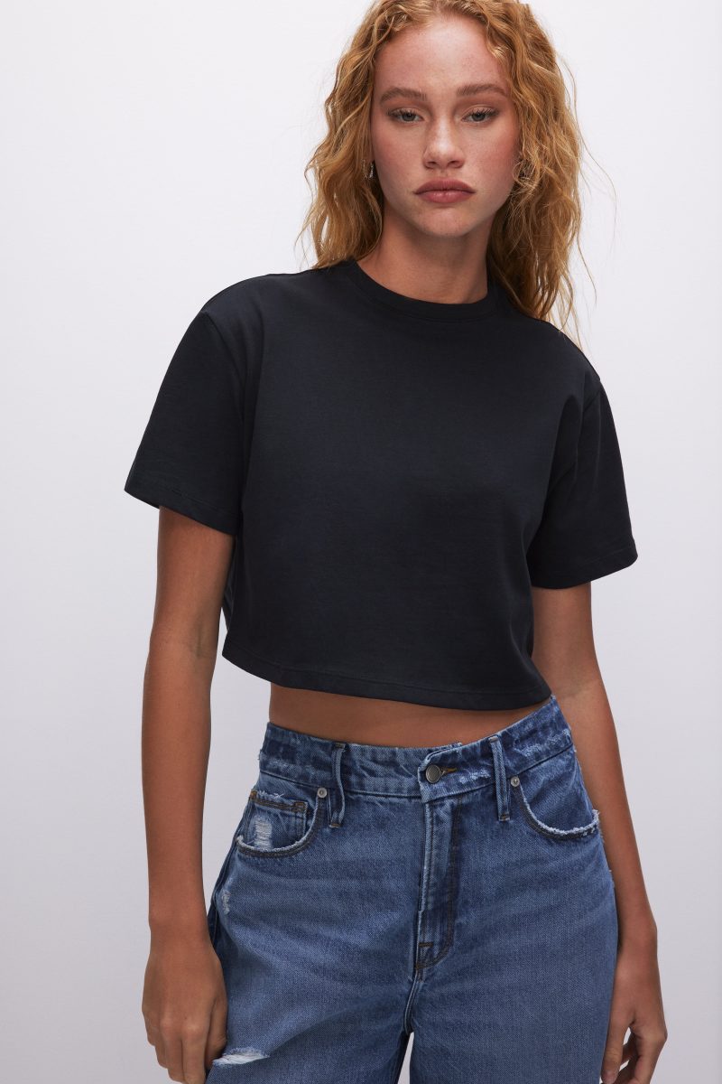 COTTON CROPPED TEE