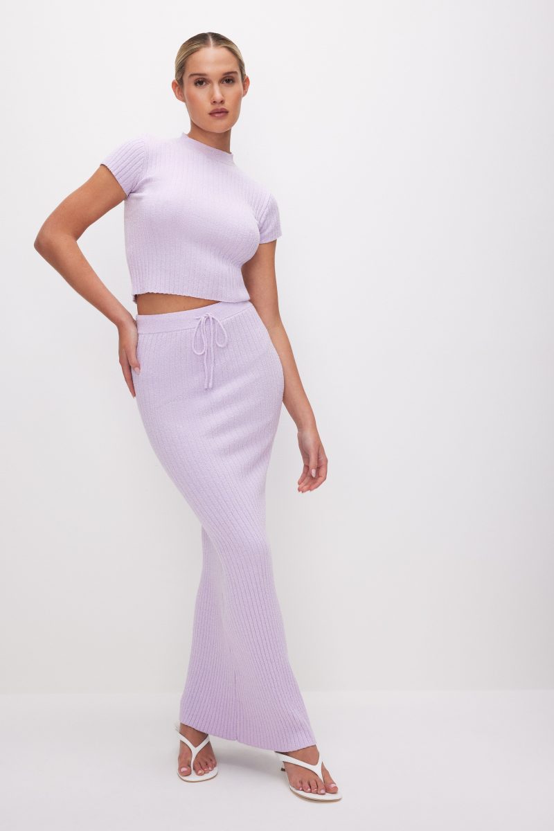 RIBBED TERRY TEE