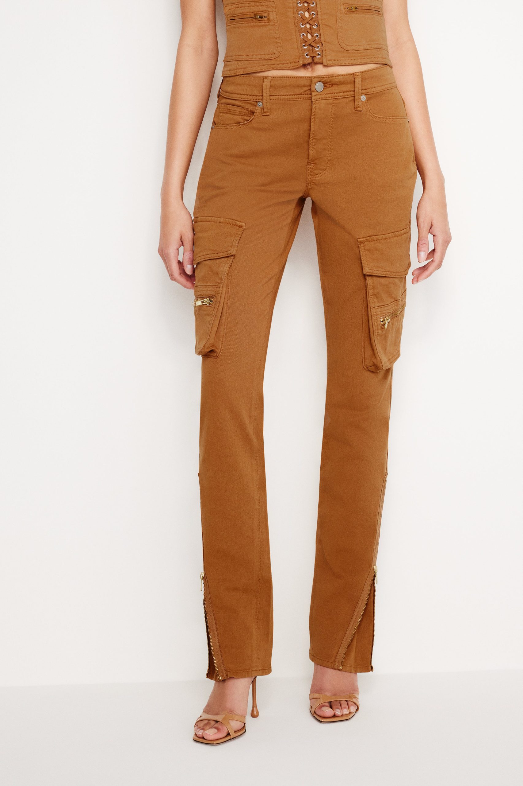 TWILL SKINNY CARGO PANTS | CANYON003