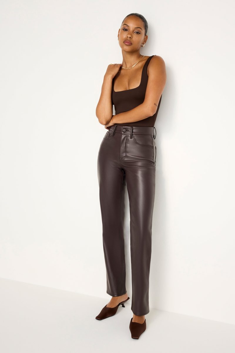 GOOD ICON FAUX LEATHER PANTS