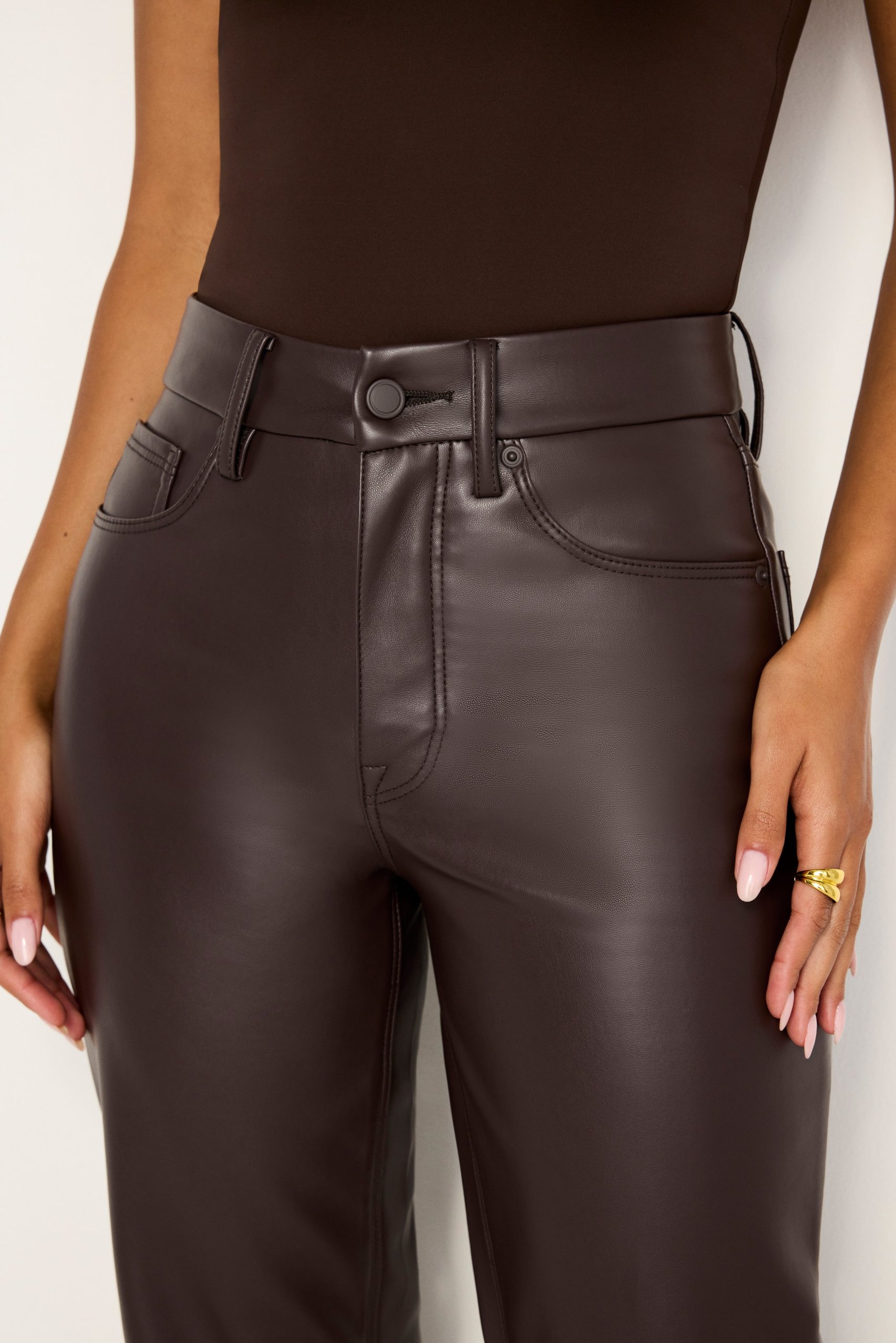 GOOD ICON FAUX LEATHER PANTS | BARK003