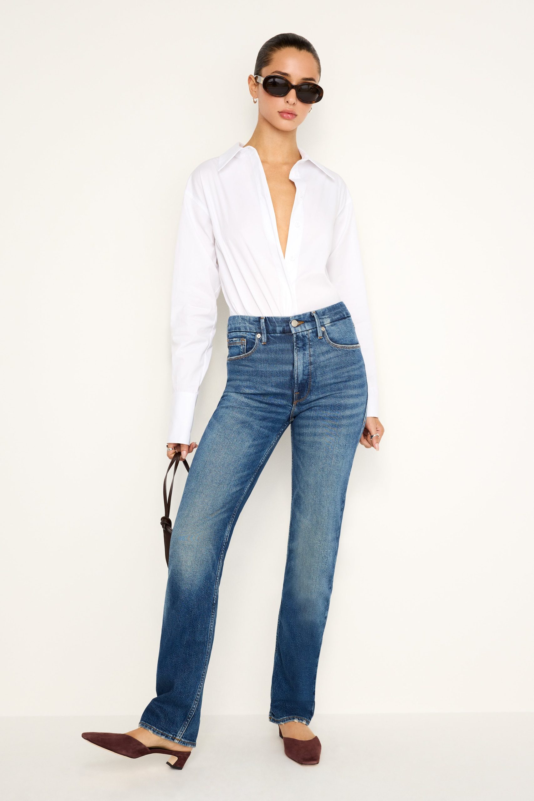 GOOD ICON STRAIGHT JEANS | INDIGO605