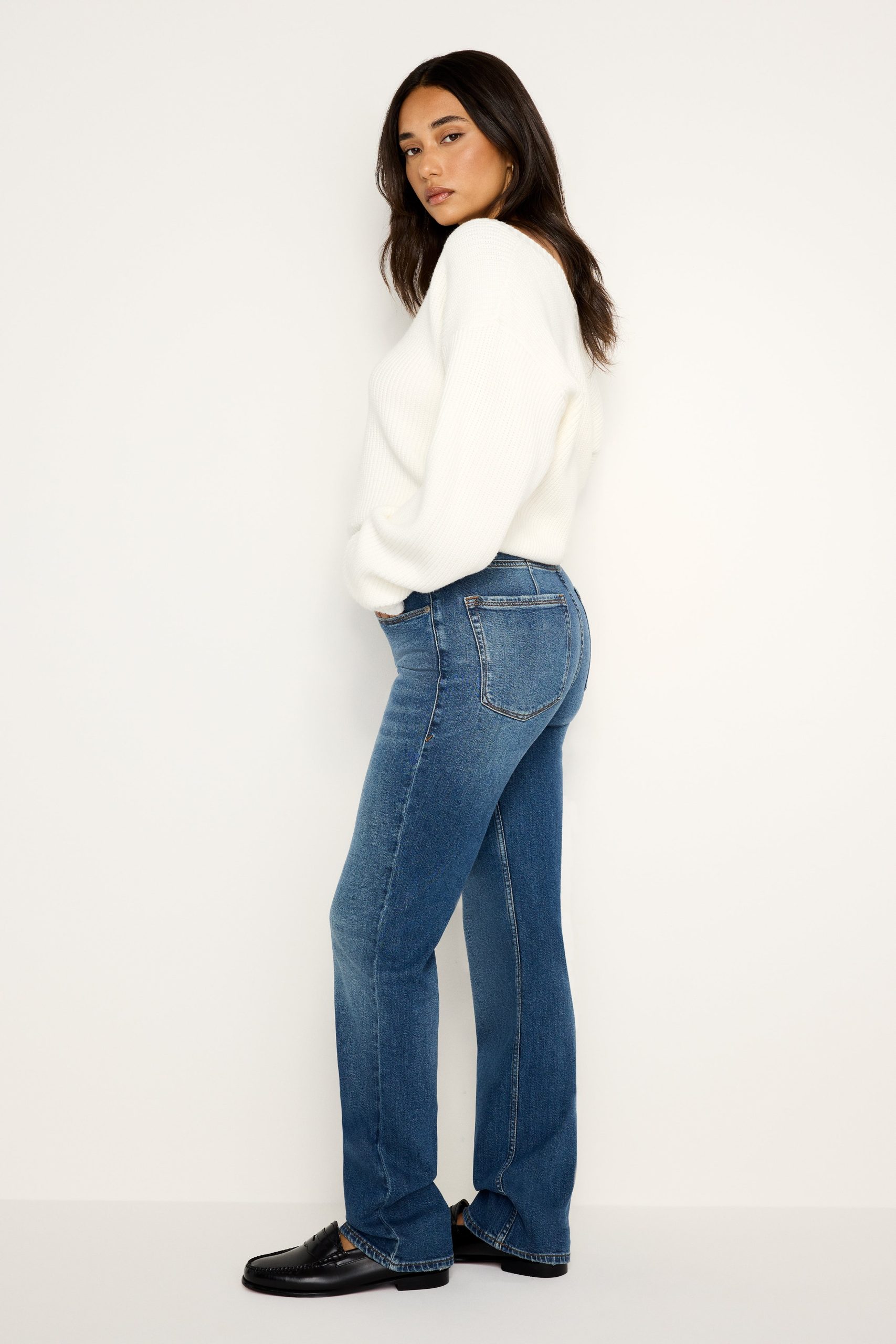 GOOD ICON STRAIGHT JEANS | INDIGO605