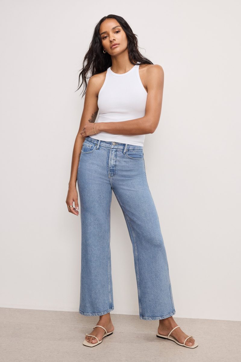 SOFT TECH GOOD SKATE WIDE CROPPED JEANS