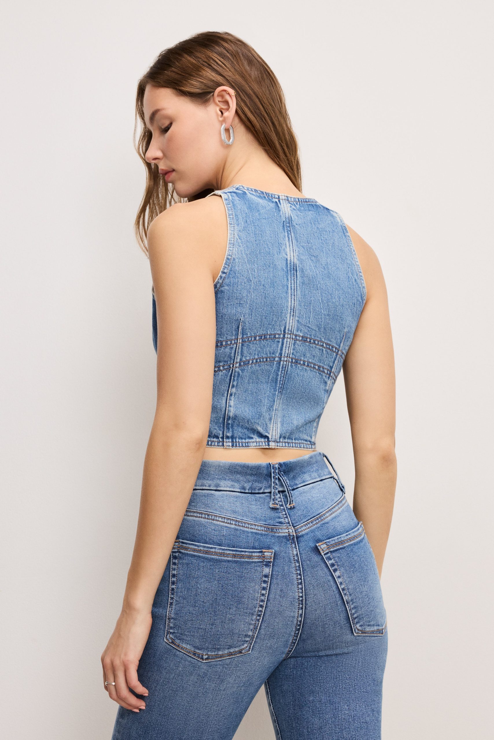 DENIM VEST | INDIGO895