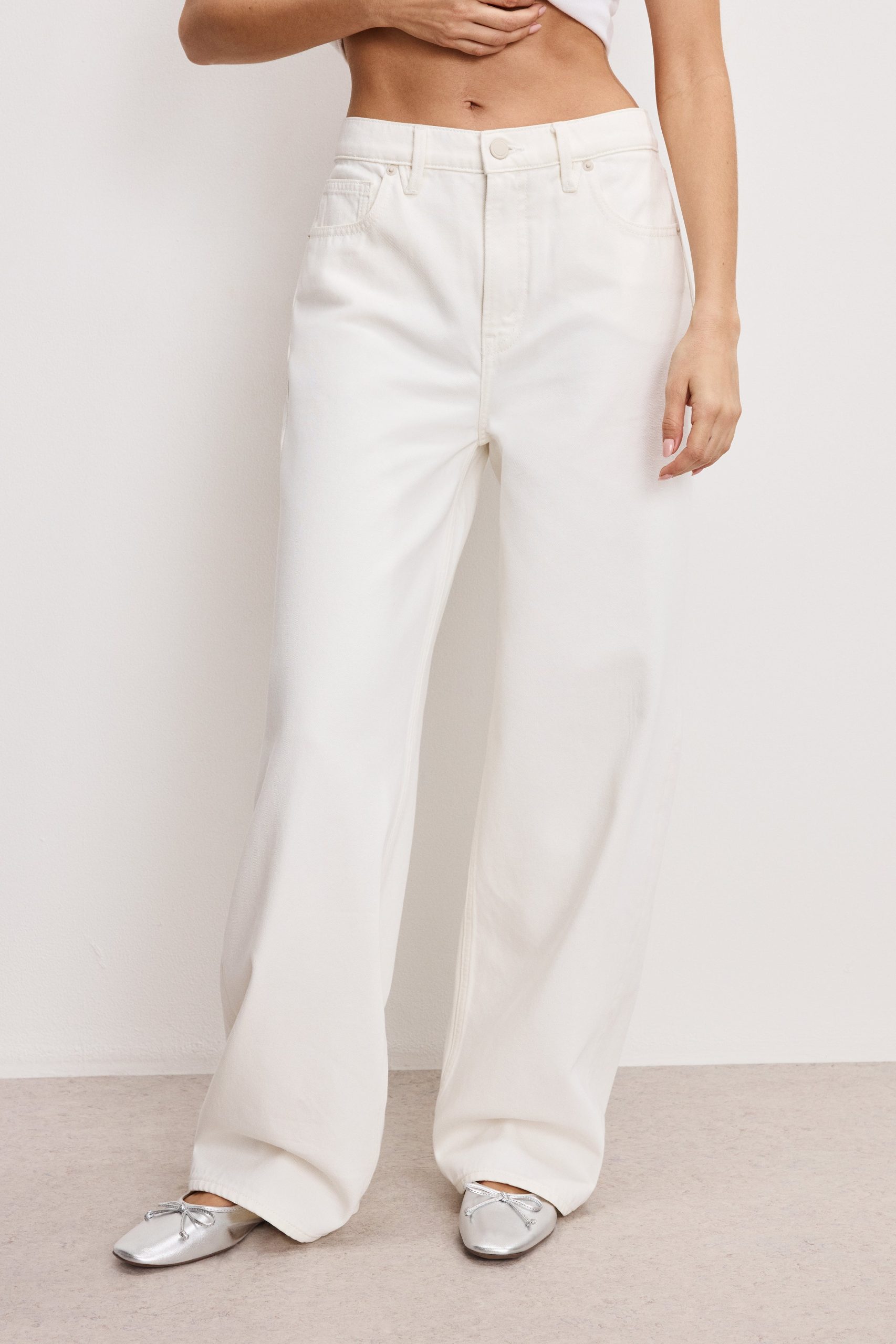 GOOD LOW RISE BAGGY JEANS | CLOUD WHITE