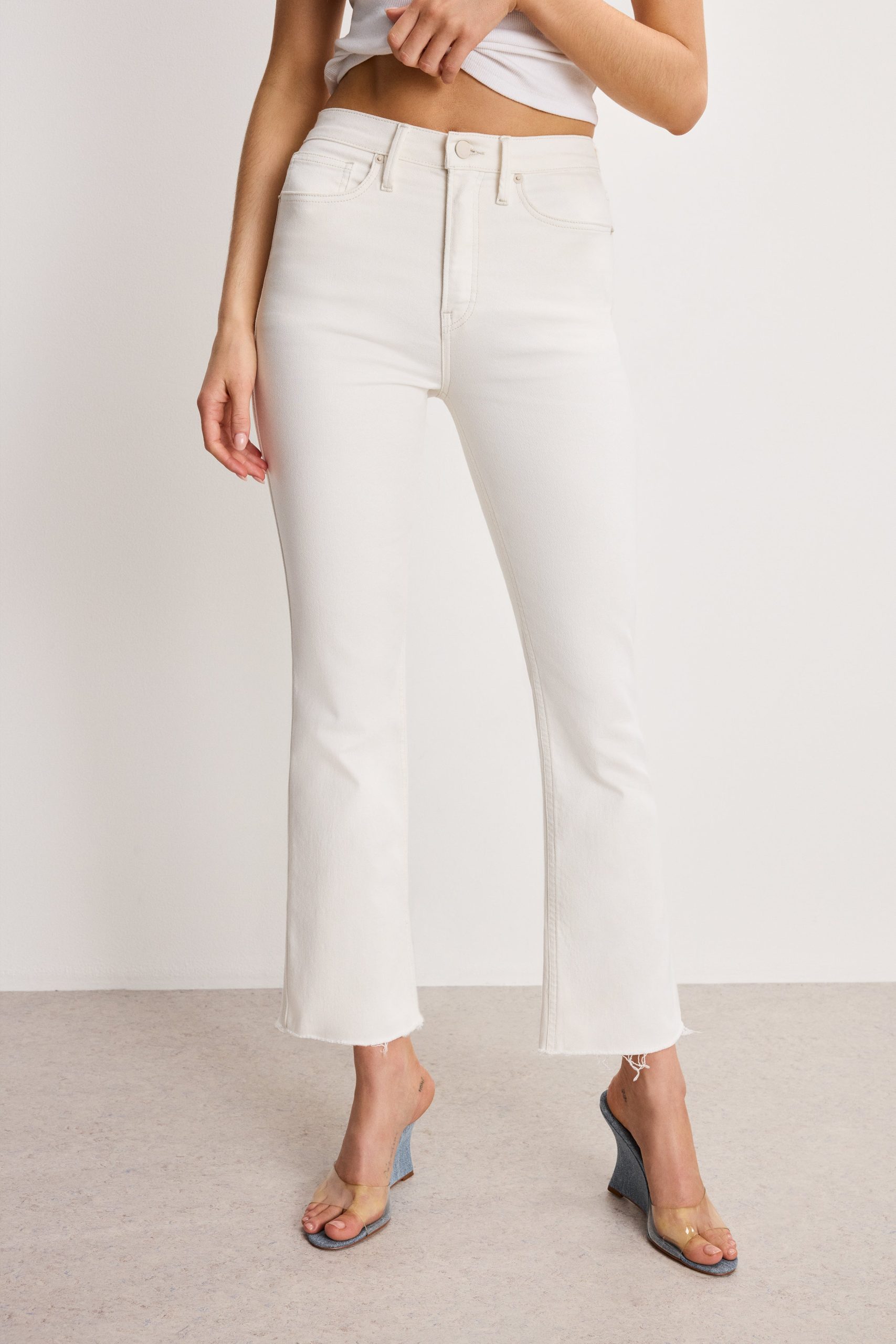 GOOD KICK FLARE JEANS | CLOUD WHITE