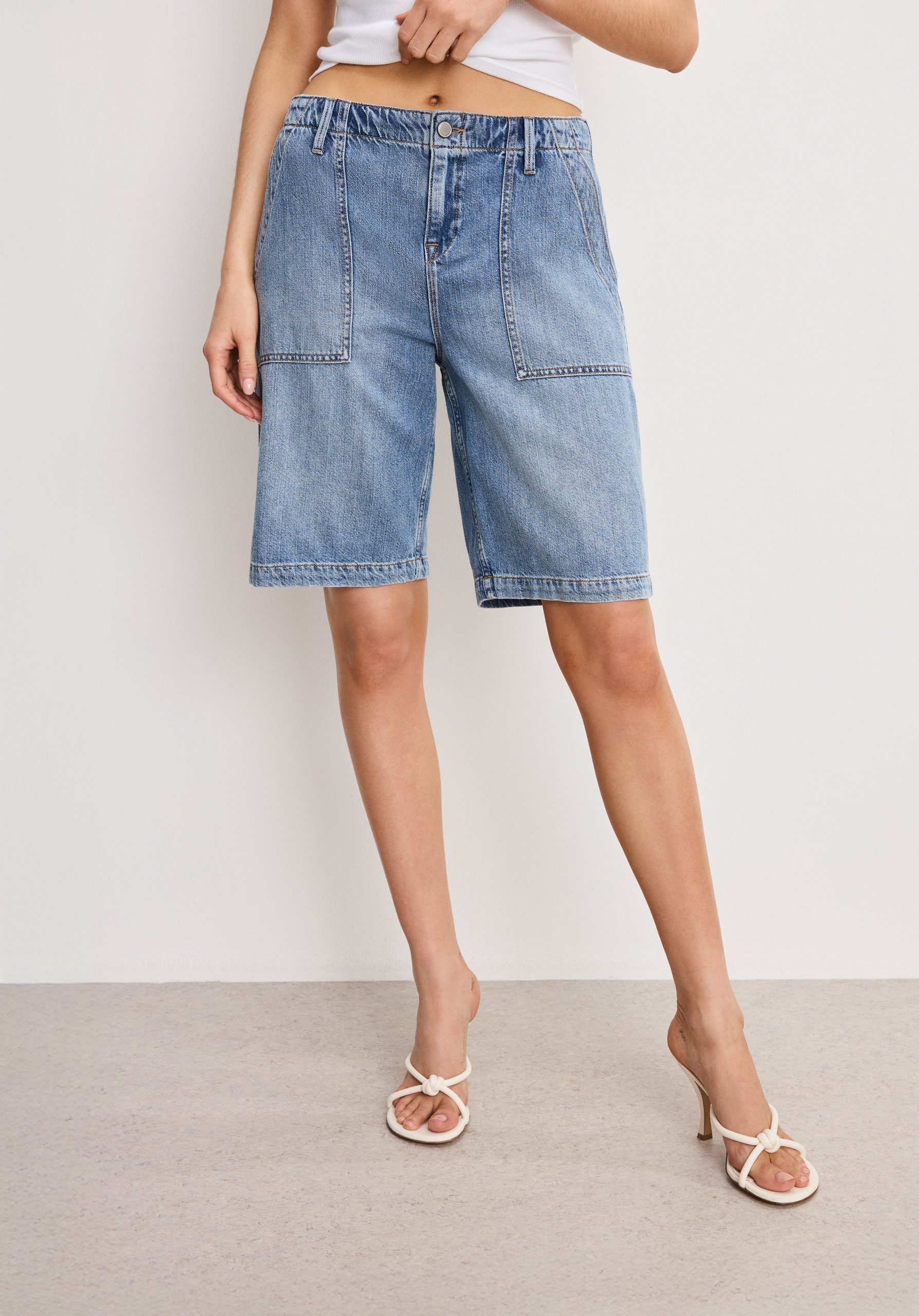 LITE LINEN BERMUDA SHORT | INDIGO786 INDIGO786 / 32 Plus