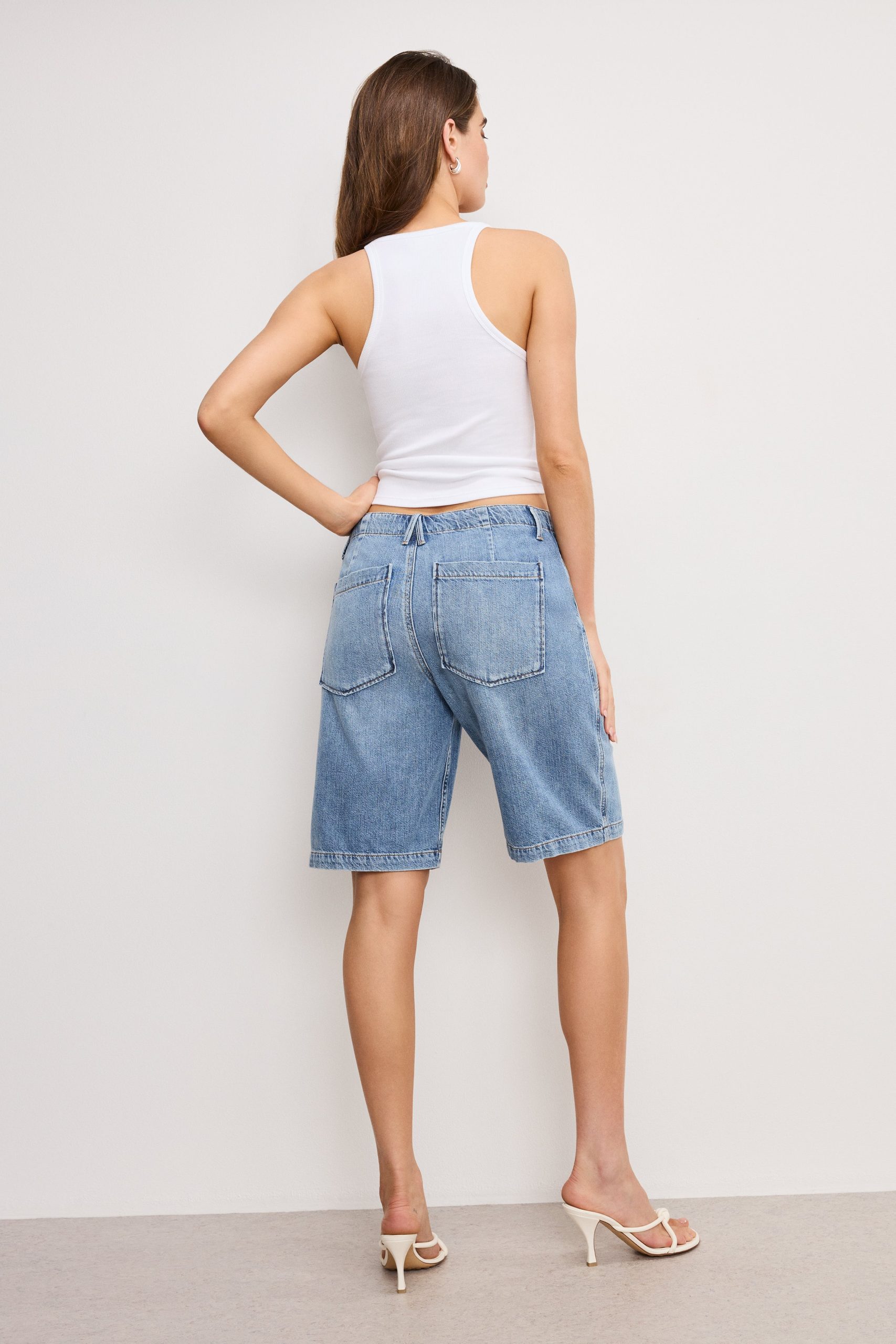 LITE LINEN BERMUDA SHORT | INDIGO786