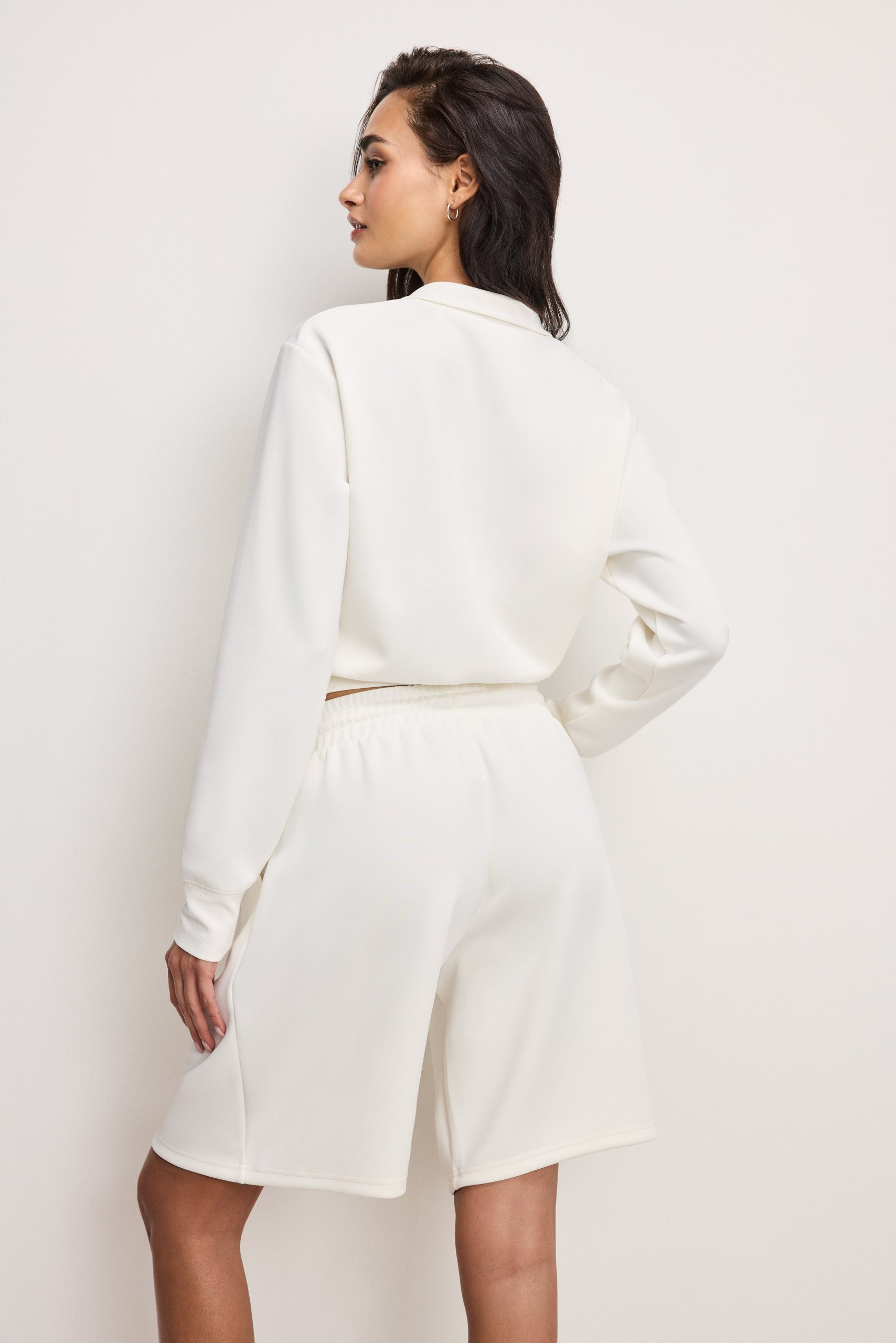 AIR SOFT HALF ZIP SWEATSHIRT | CLOUD WHITE