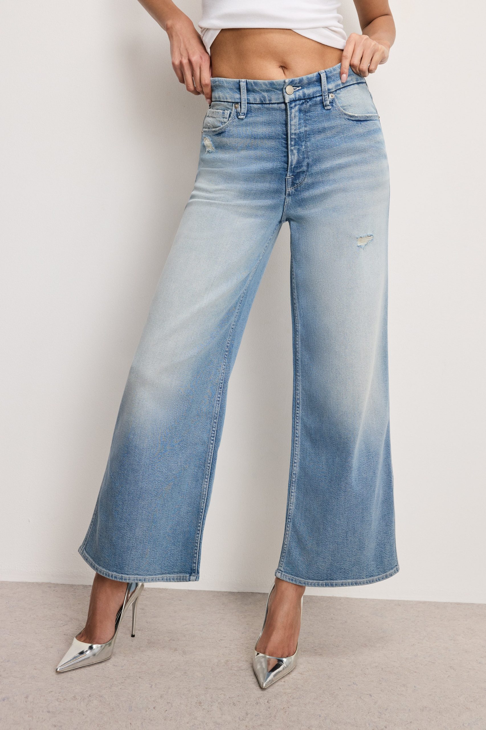 GOOD SKATE WIDE CROPPED JEANS | INDIGO958