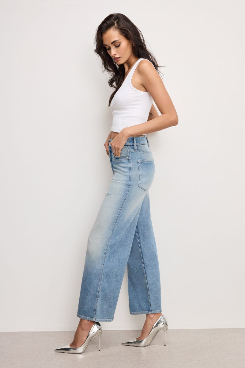GOOD SKATE WIDE CROPPED JEANS