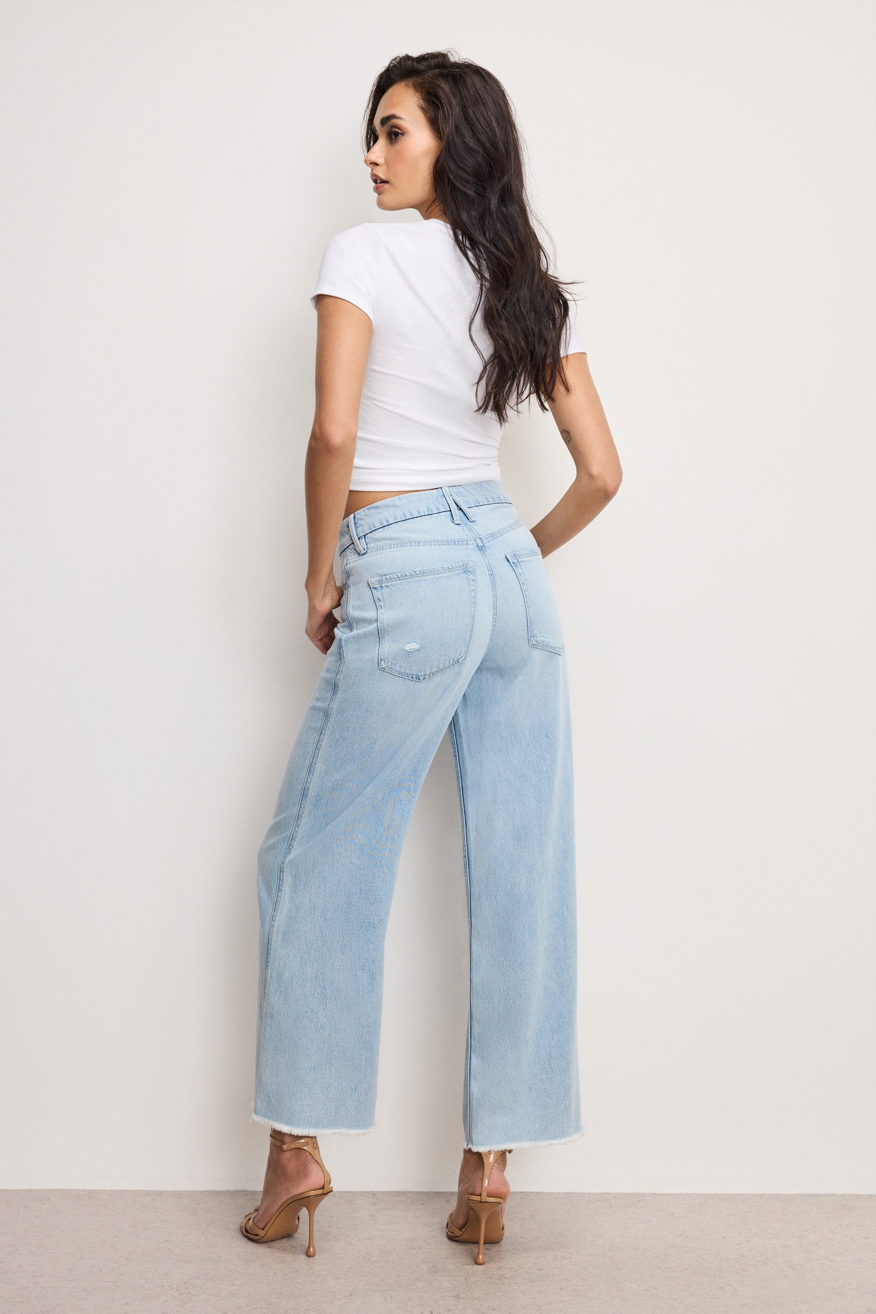 WEIGHTLESS GOOD SKATE WIDE CROPPED JEANS | INDIGO959