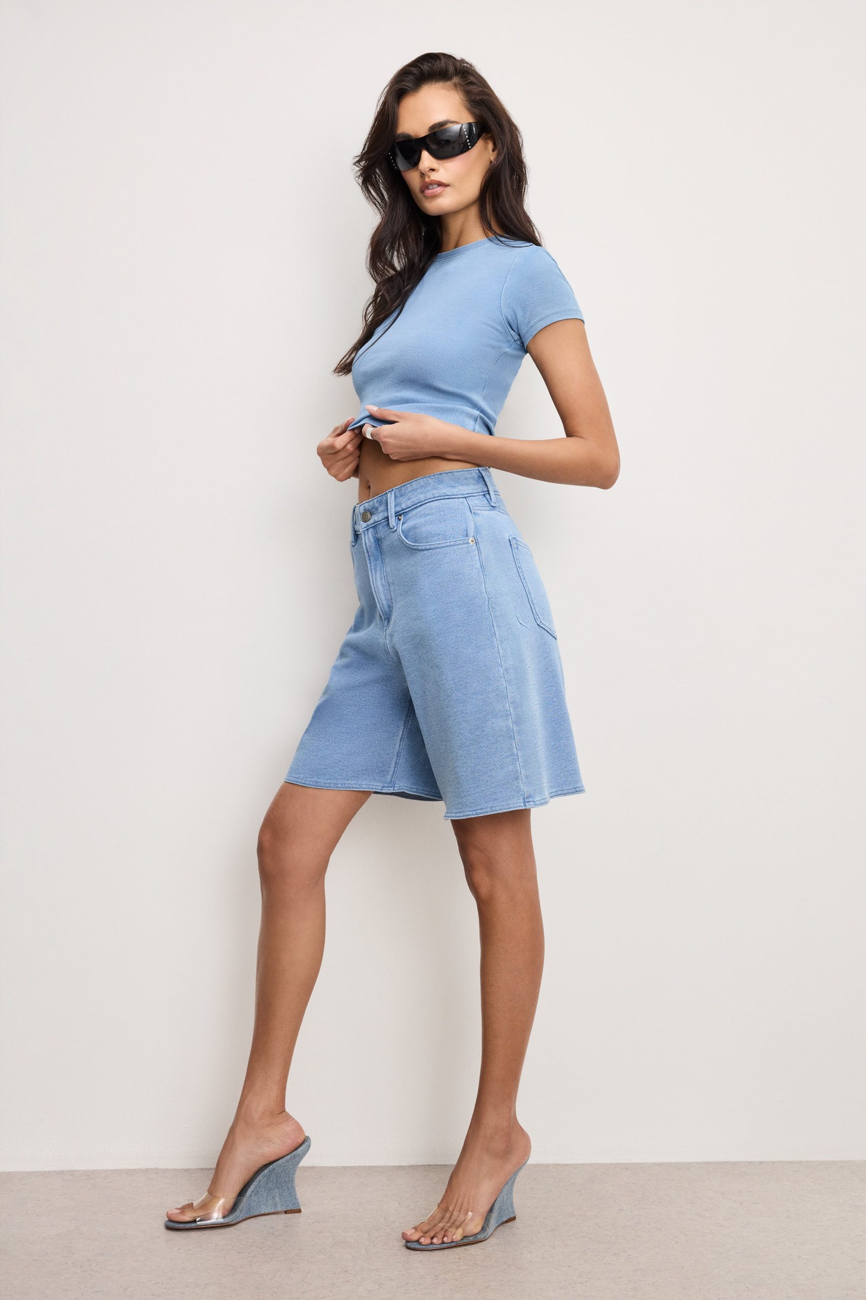 JEANIUS GOOD EASE BERMUDA SHORTS | INDIGO586