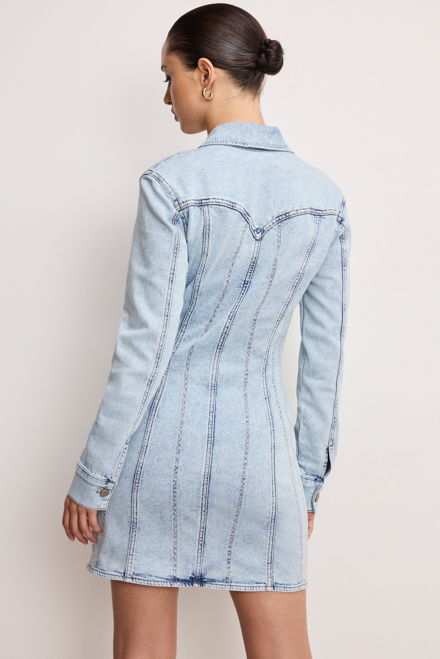 DOLLY DENIM CORSET DRESS | INDIGO1022