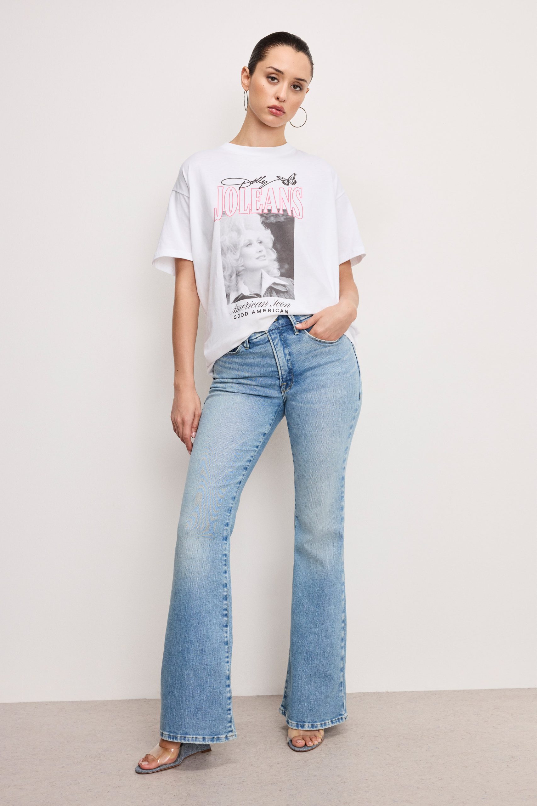DOLLY OVERSIZED CONCERT TEE | WHITE001
