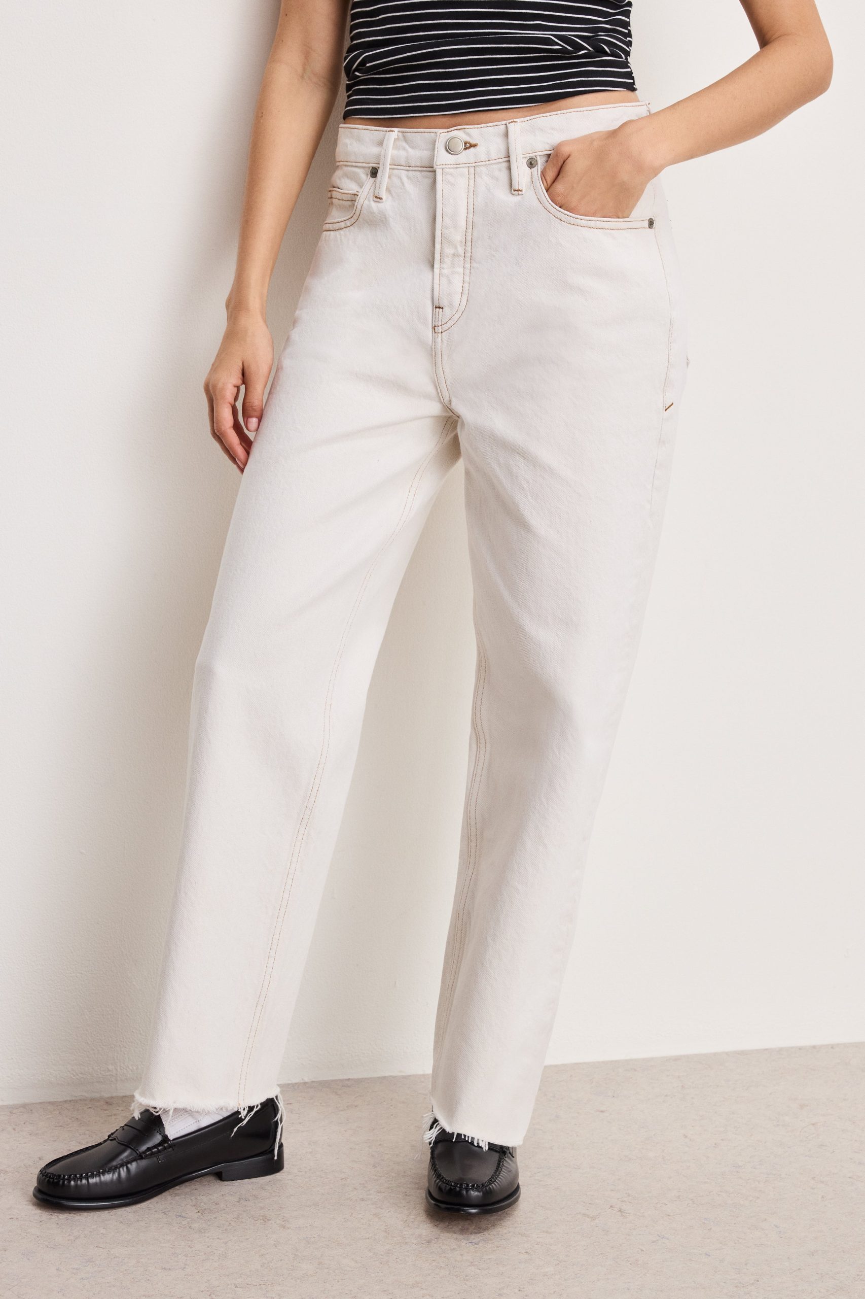 GOOD RELAXED STRAIGHT JEANS | PEARL001
