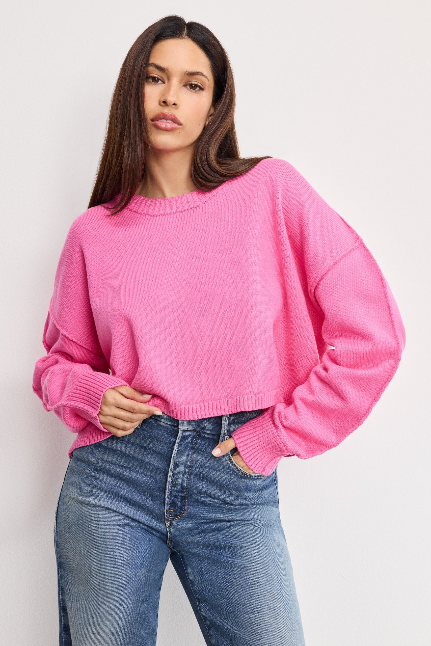 COZY KNIT CREW NECK | BOUQUET001 BOUQUET001 / 5XL
