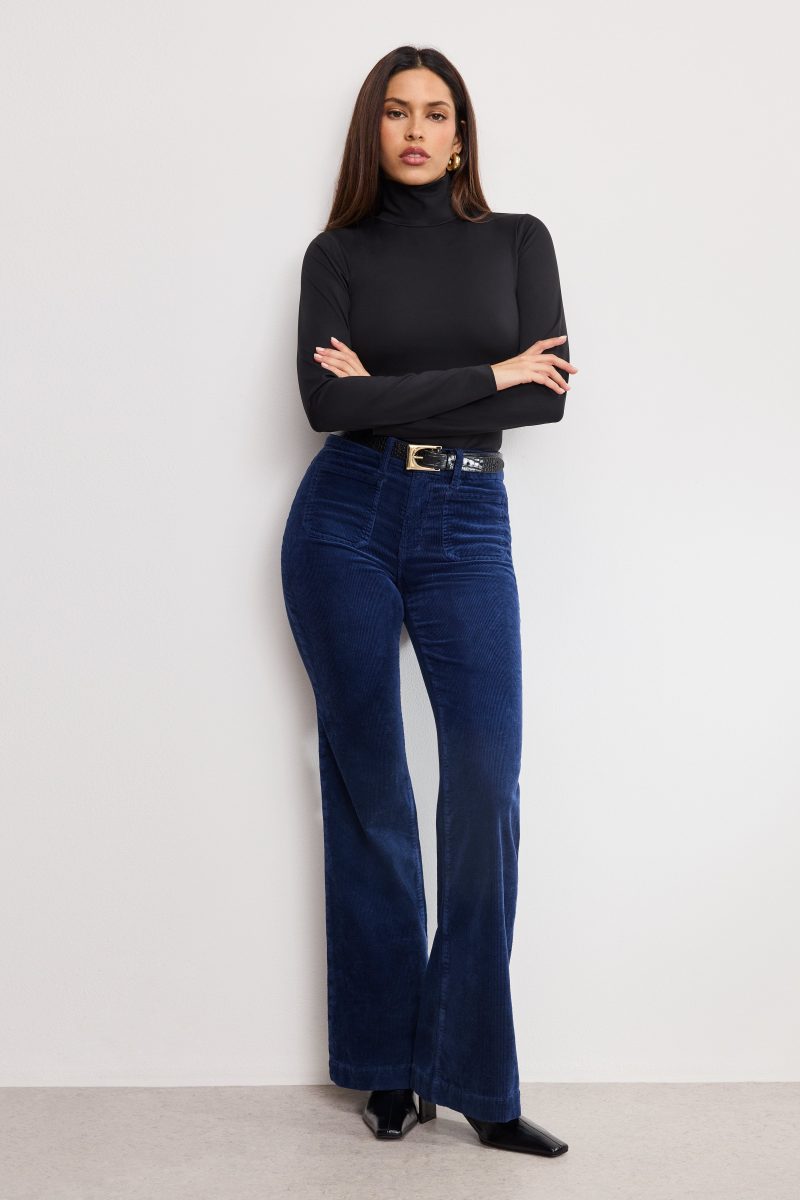 GOOD LEGS FLARE CORDUROY PANTS