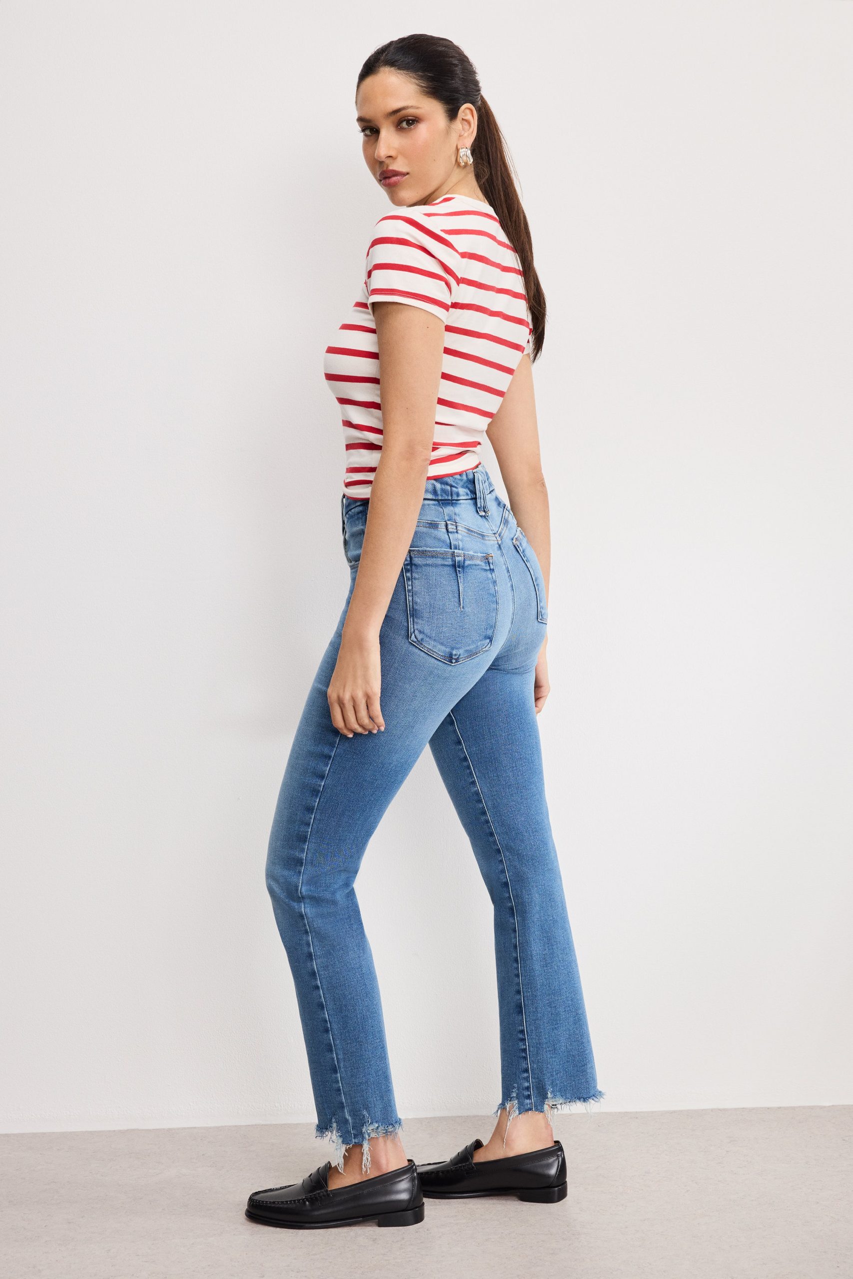 SOFT TECH GOOD LEGS STRAIGHT JEANS | INDIGO514