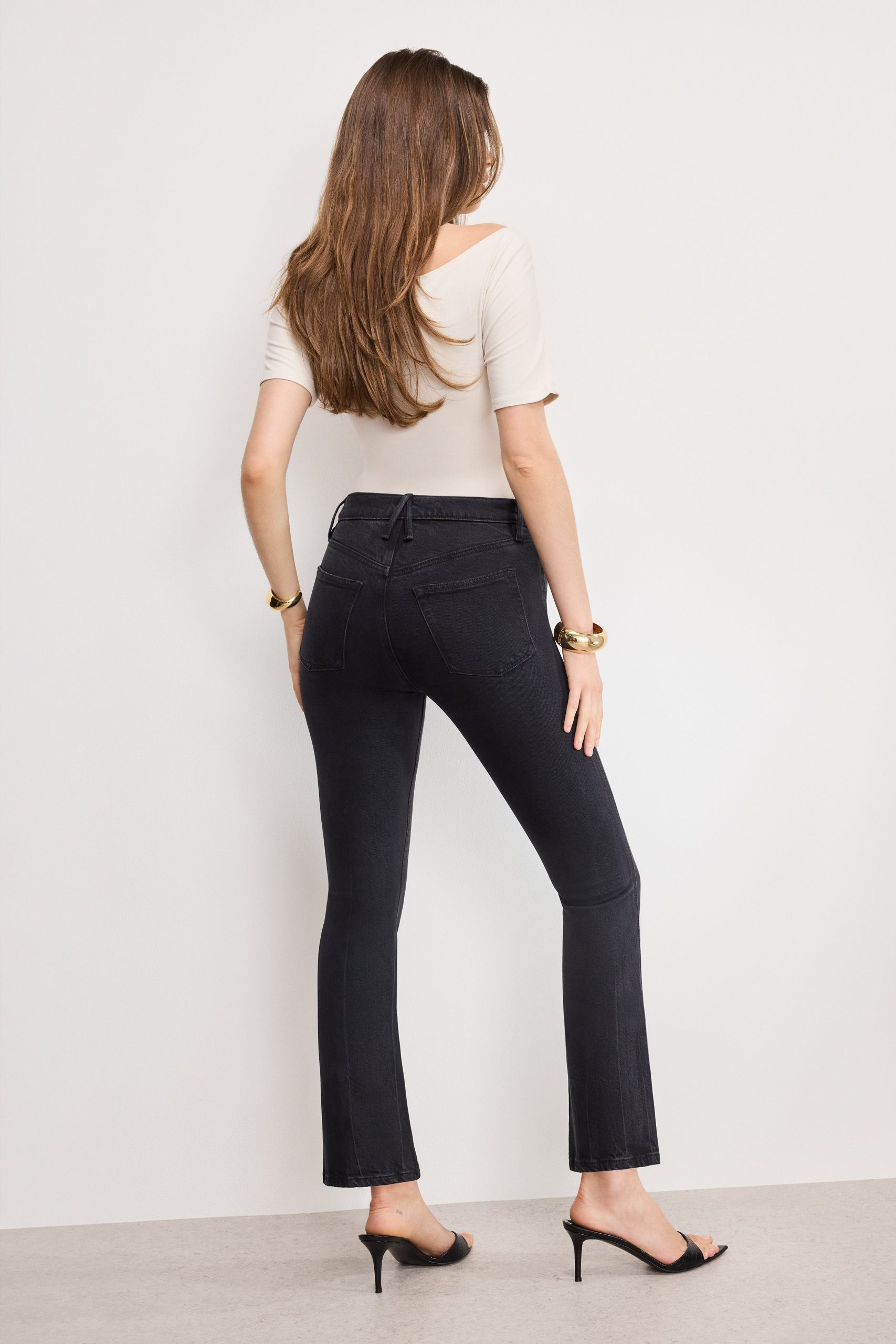 SOFT TECH GOOD KICK FLARE JEANS | BLACK390