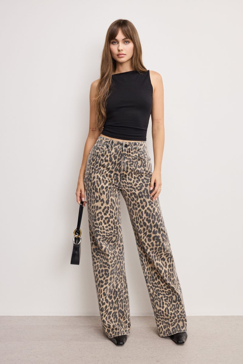 GOOD EASE LEOPARD JEANS