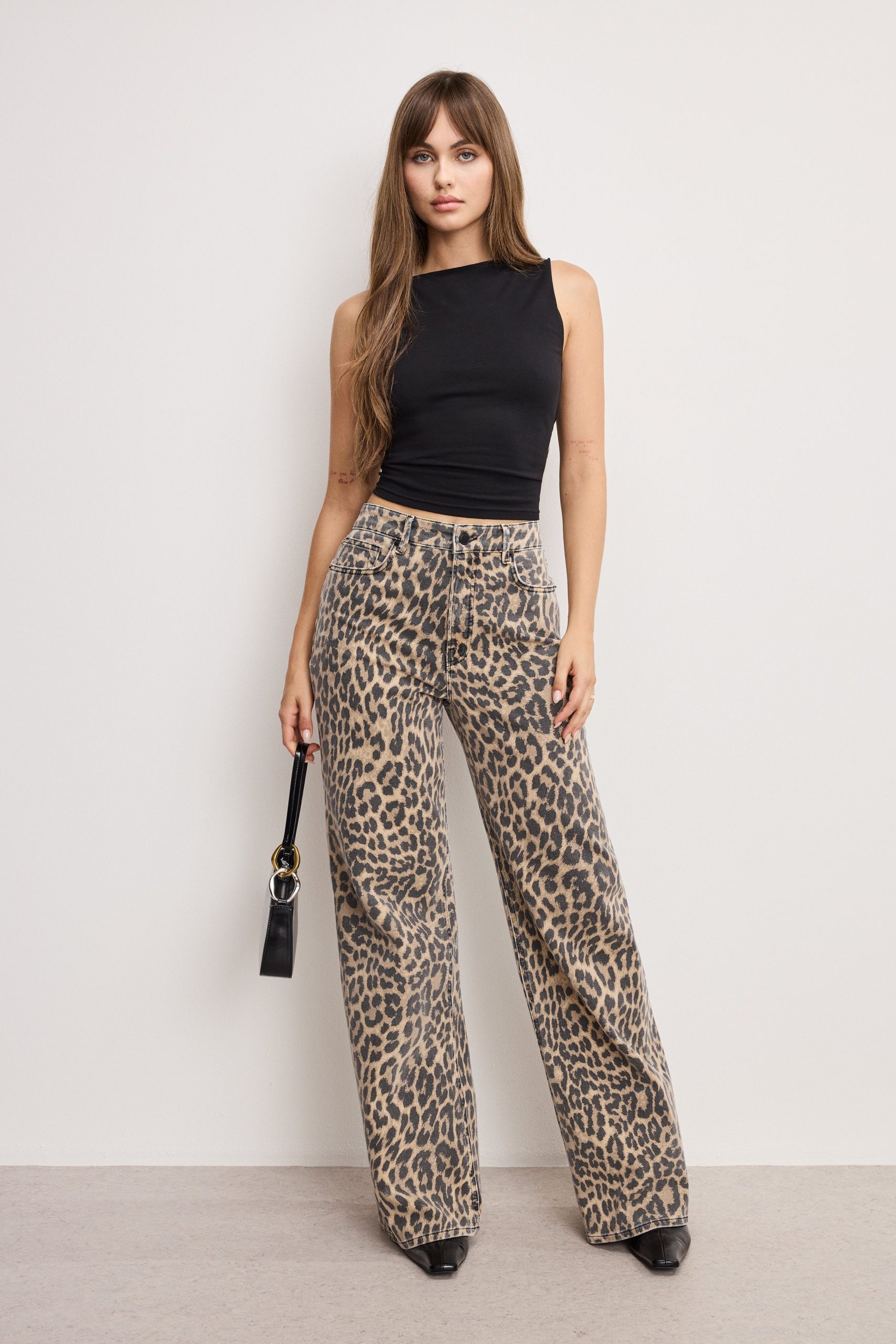 GOOD EASE LEOPARD JEANS | LUCKY LEOPARD001 LUCKY LEOPARD001 / 32 Plus