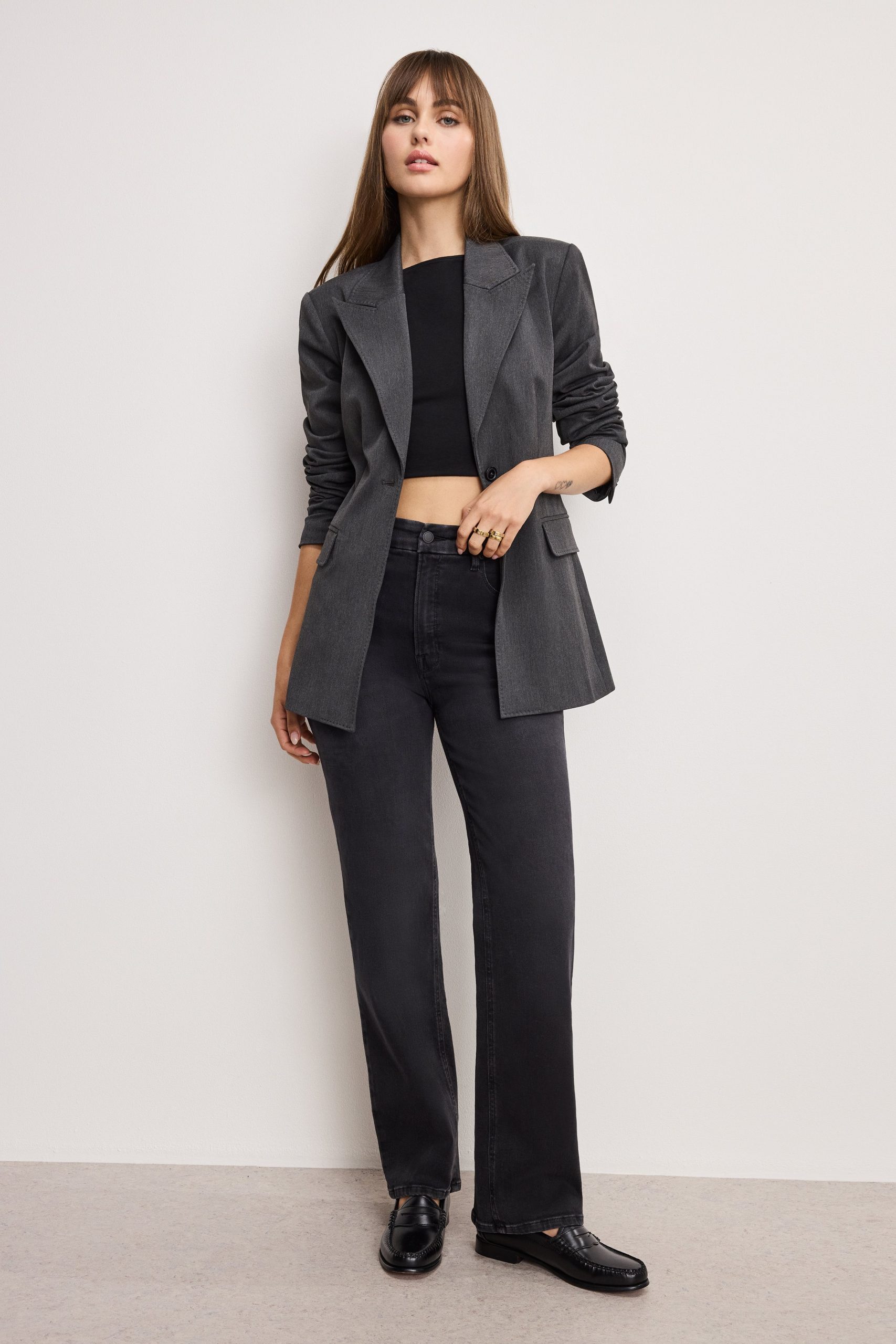 SOFT TECH GOOD TRUE STRAIGHT JEANS | BLACK343 BLACK343 / 32 Plus