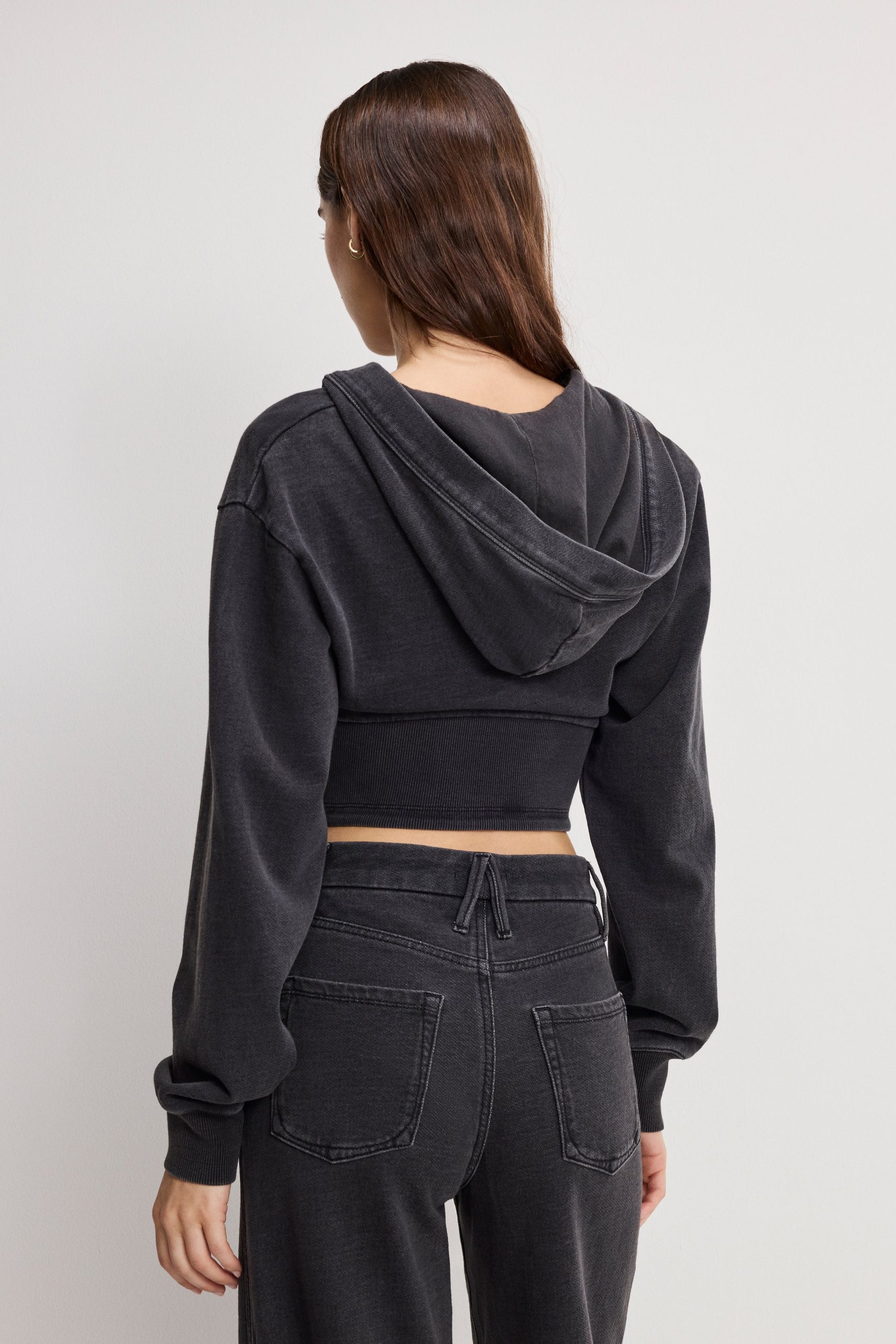 JEANIUS ZIP UP HOODIE | BLACK430