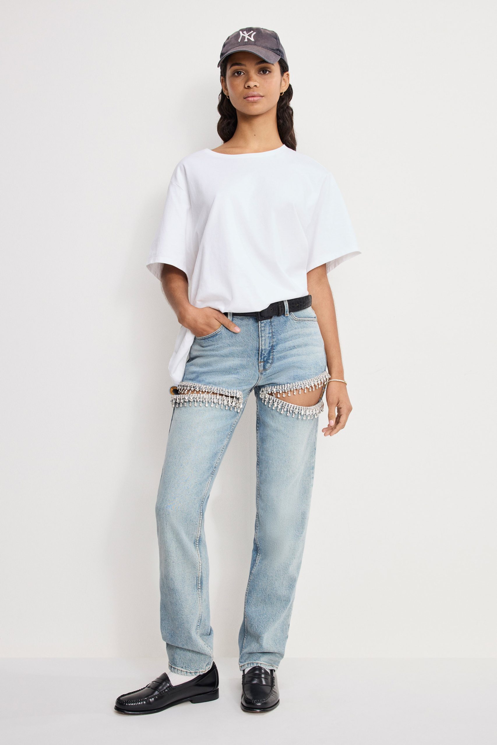 GOOD ICON STRAIGHT DIAMOND JEANS | INDIGO357 INDIGO357 / 32 Plus