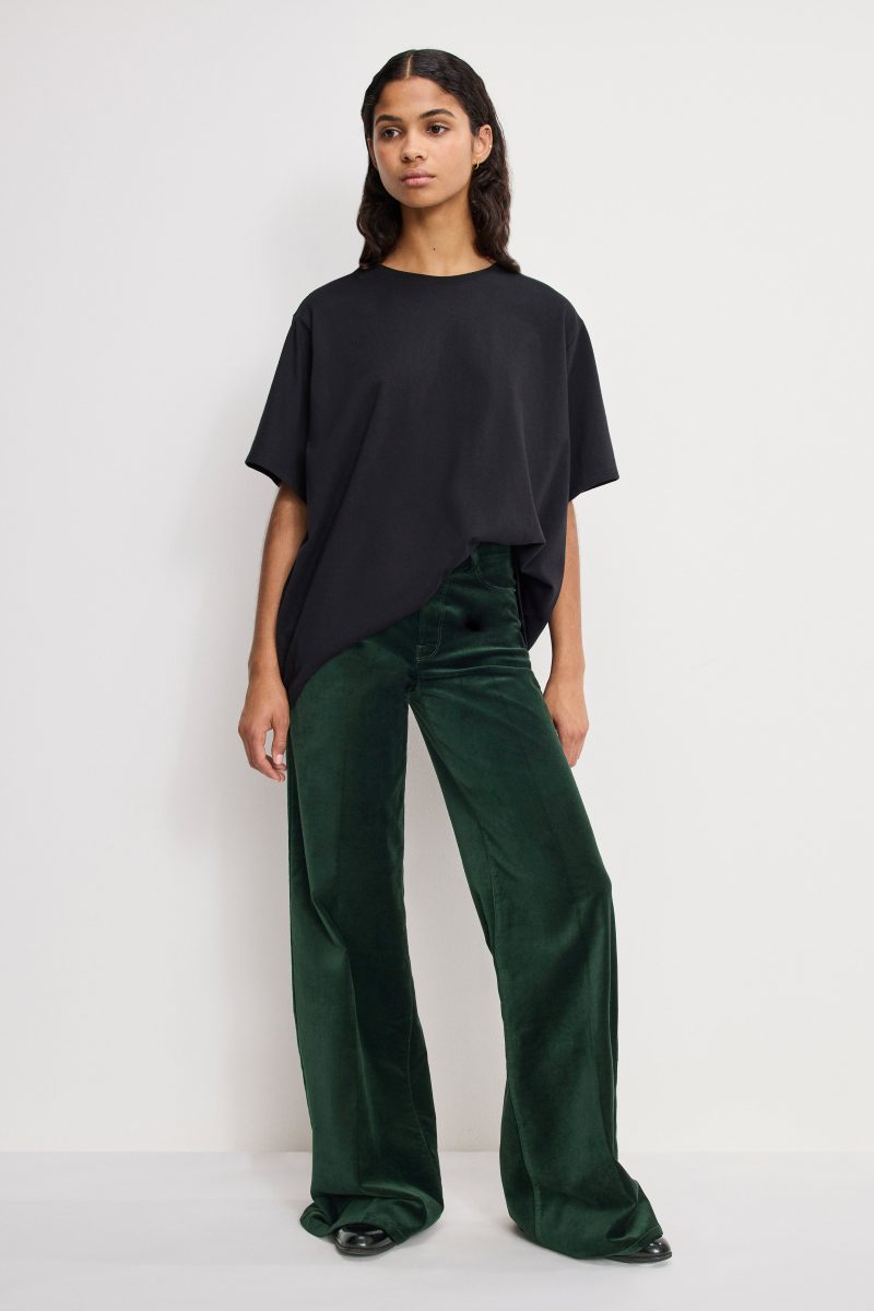 VELVET GOOD WAIST PALAZZO  PANTS