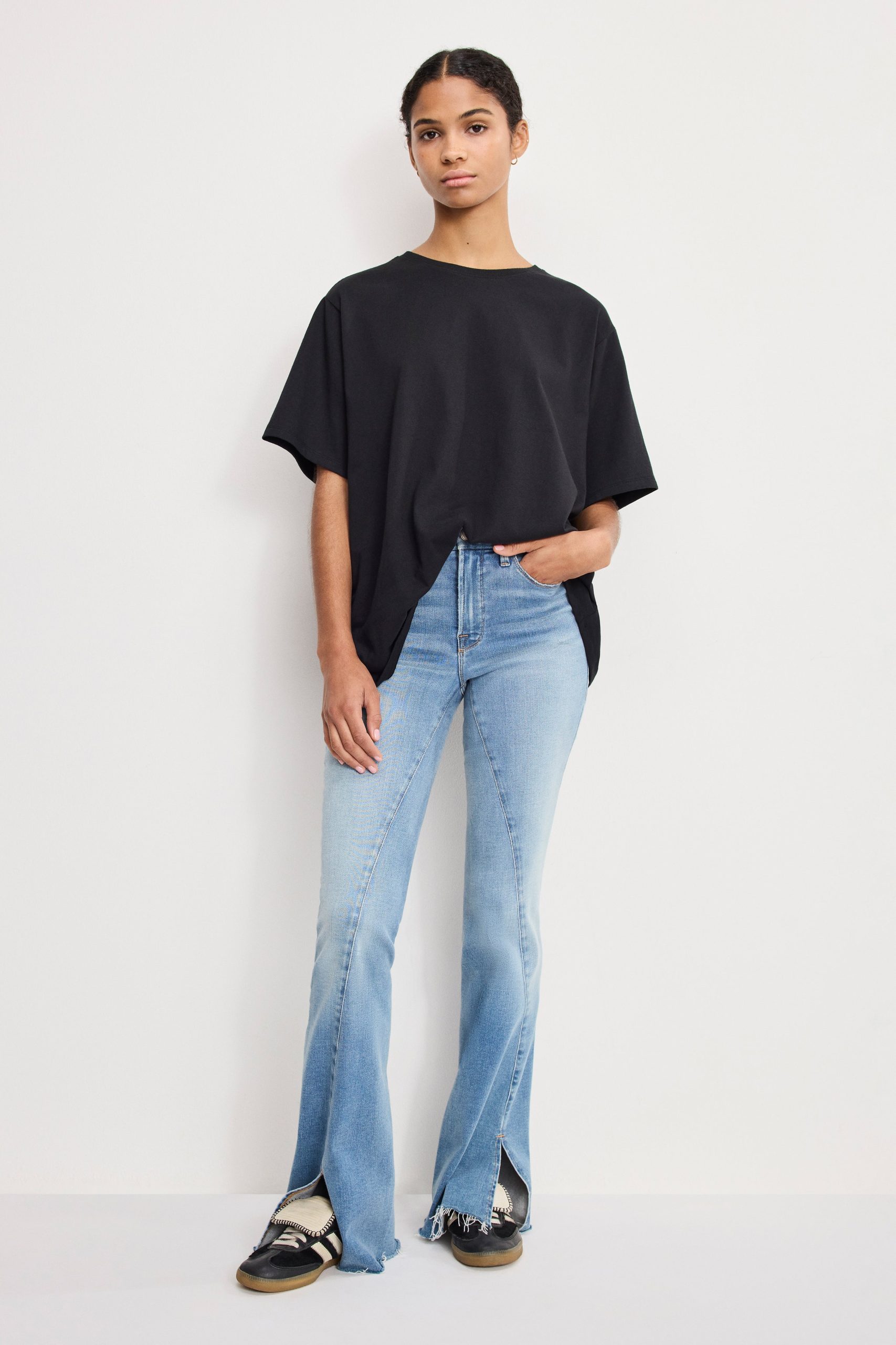 SOFT TECH GOOD LEGS FLARE JEANS | INDIGO995 INDIGO995 / 32 Plus