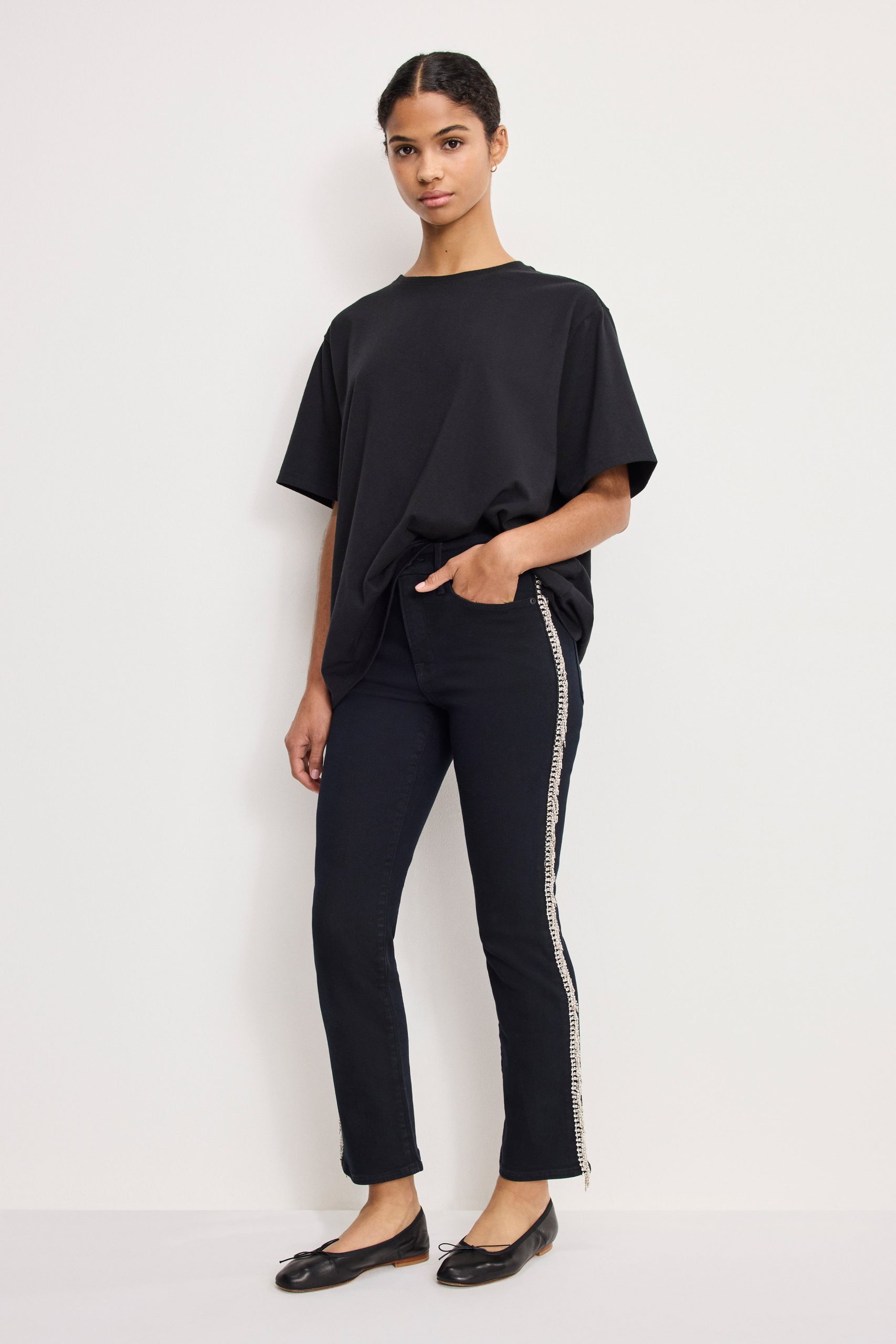 GOOD LEGS STRAIGHT DIAMOND JEANS | BLACK411 BLACK411 / 32 Plus