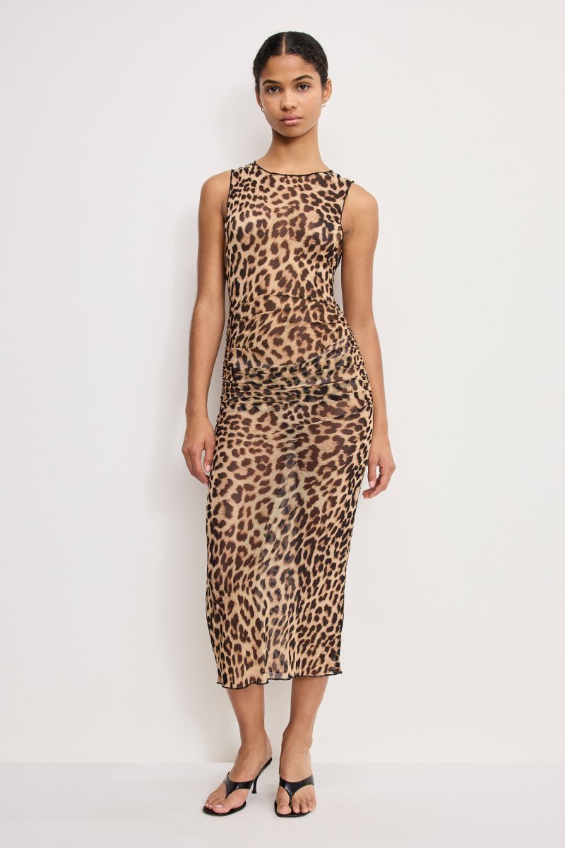 MESH MIDI DRESS