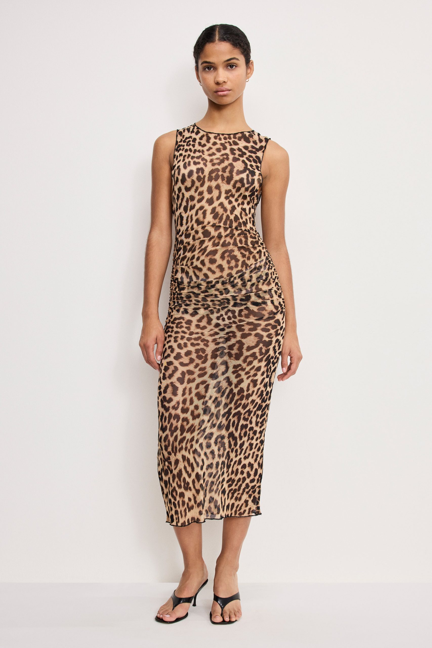 MESH MIDI DRESS | LUCKY LEOPARD001 LUCKY LEOPARD001 / 5XL