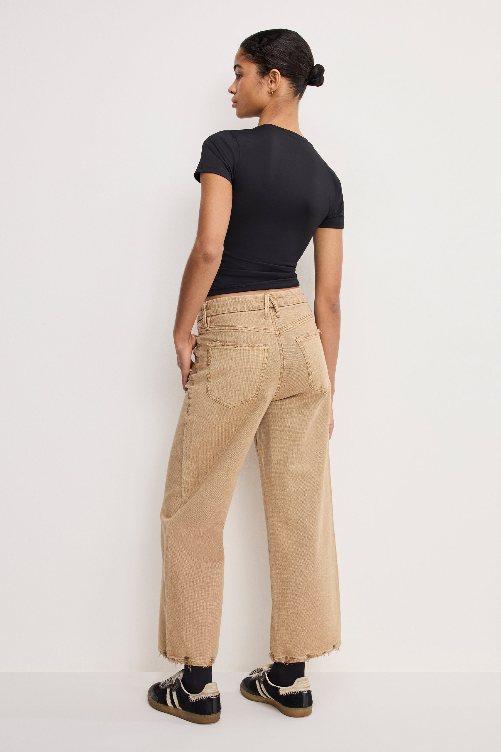 PALAZZO CROPPED PANTS | GOOD KHAKI001