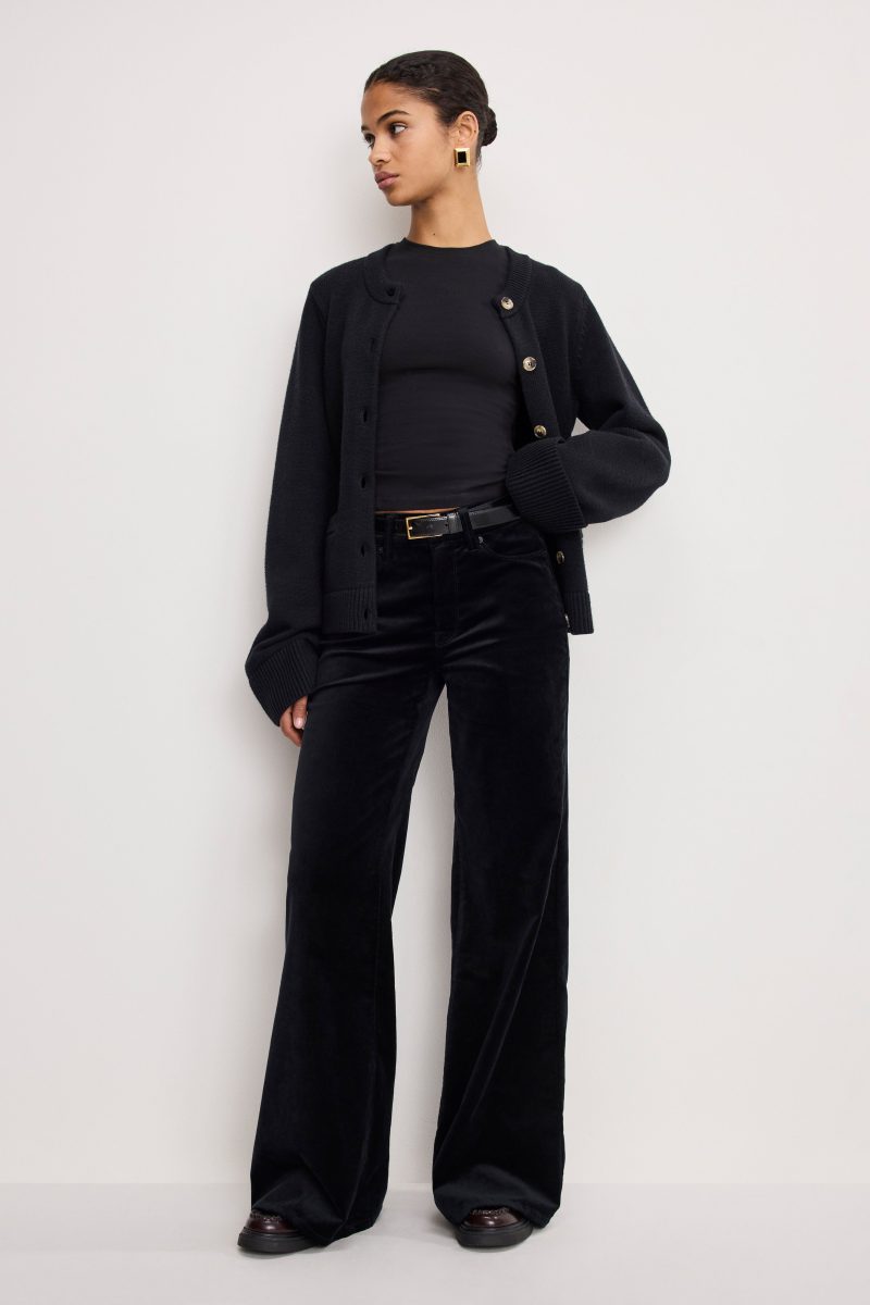 VELVET GOOD WAIST PALAZZO  PANTS