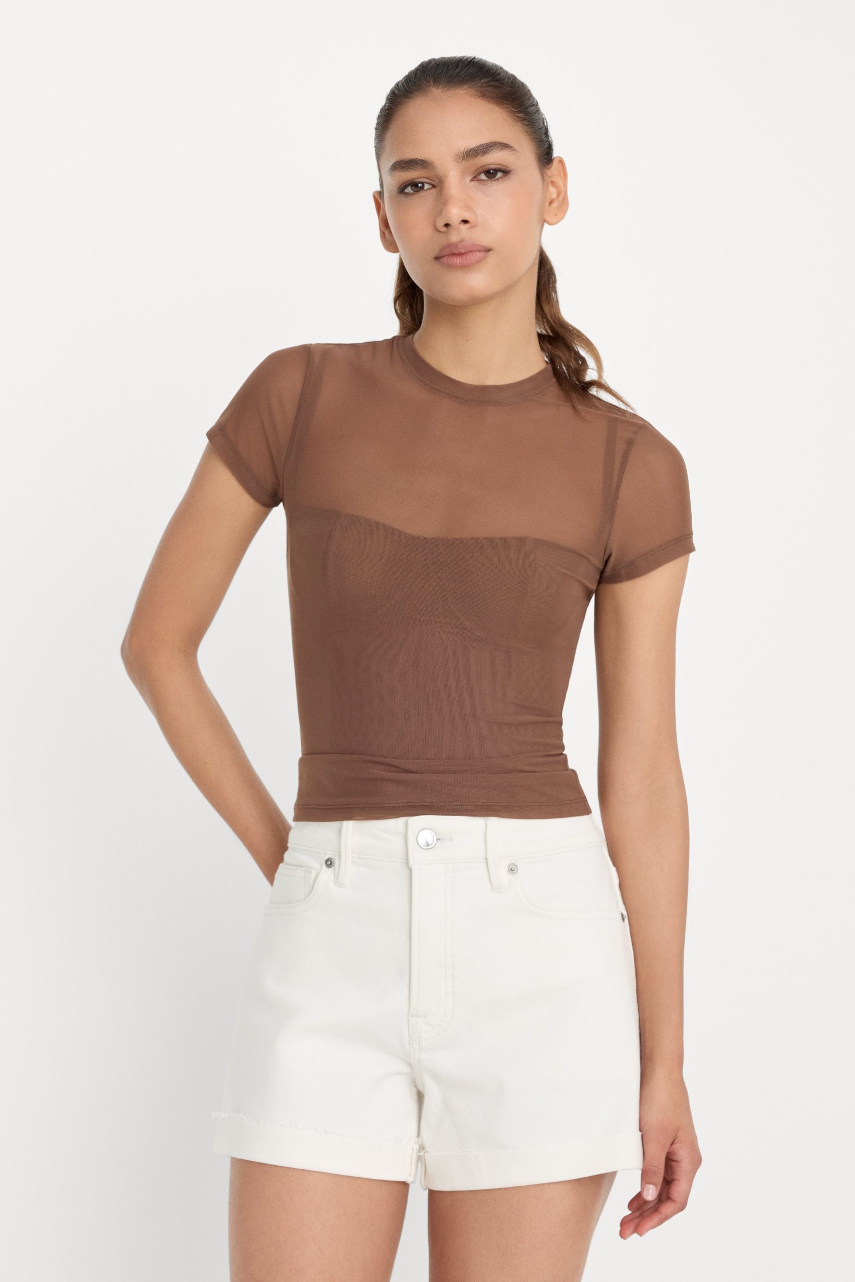 MESH BABY TEE | SADDLEWOOD SADDLEWOOD / 3XL
