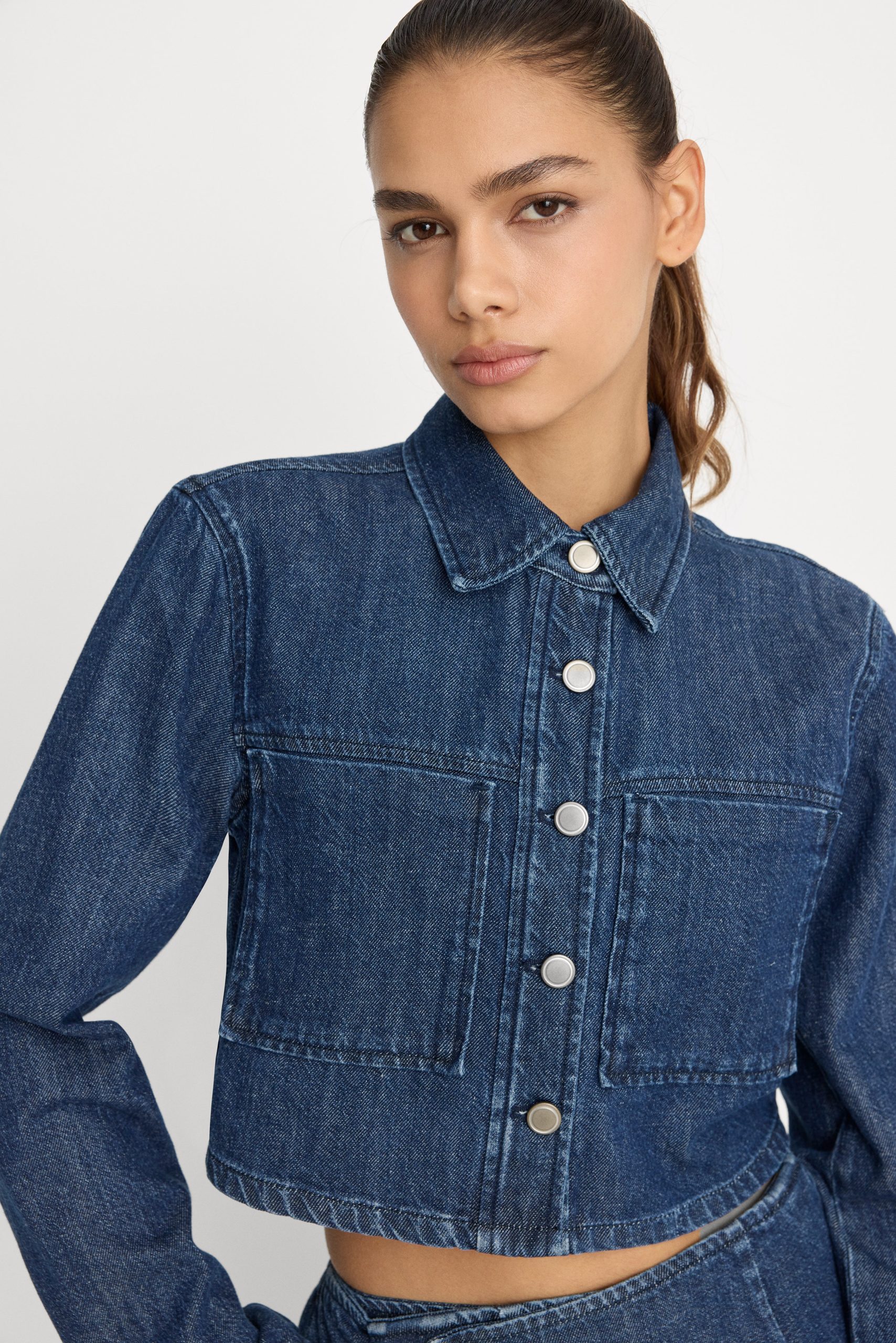 DENIM CROPPED JACKET | INDIGO1187 INDIGO1187 / 3XL