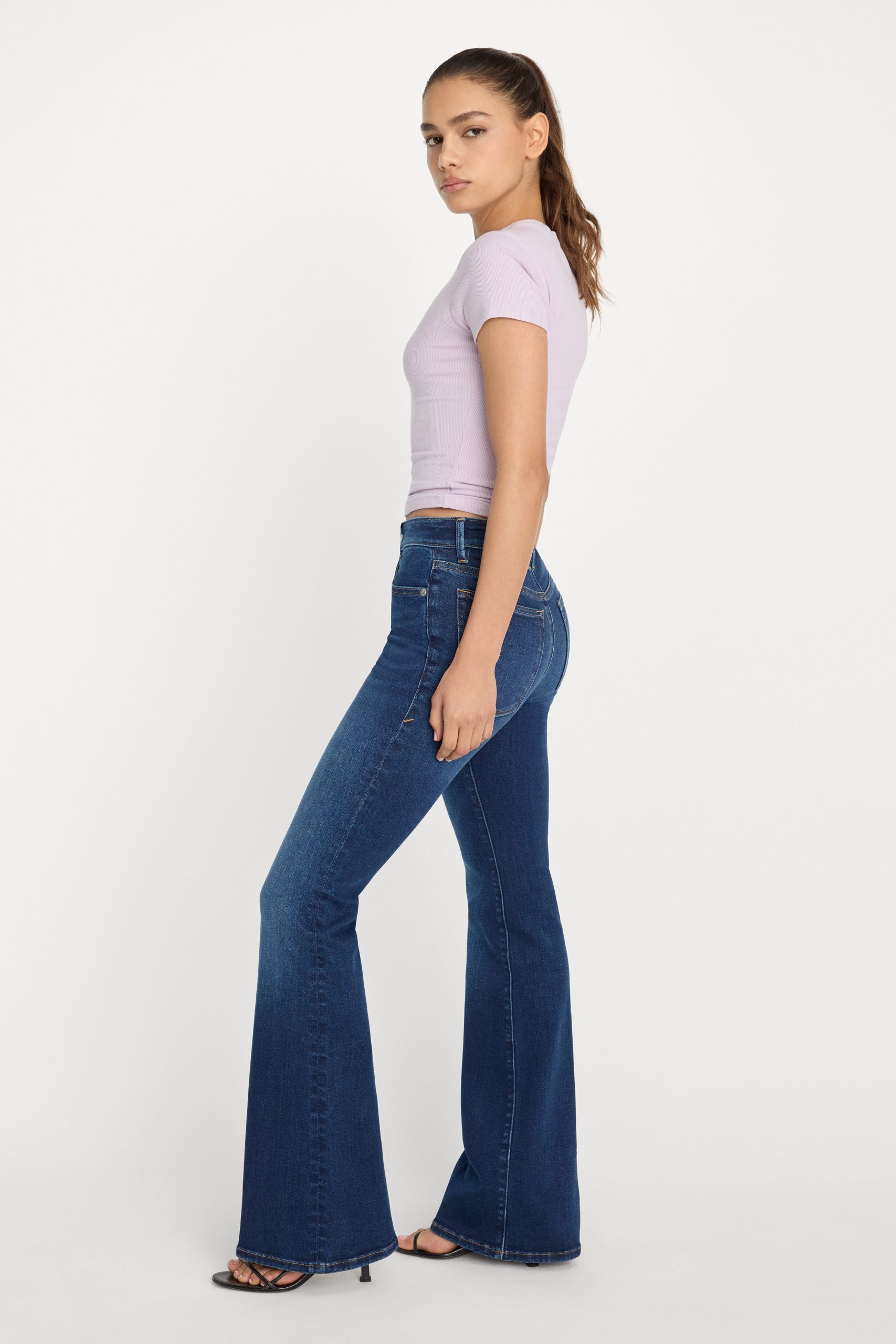 COMPRESSION GOOD LEGS FLARE JEANS | INDIGO1229 INDIGO1229 / 32 Plus