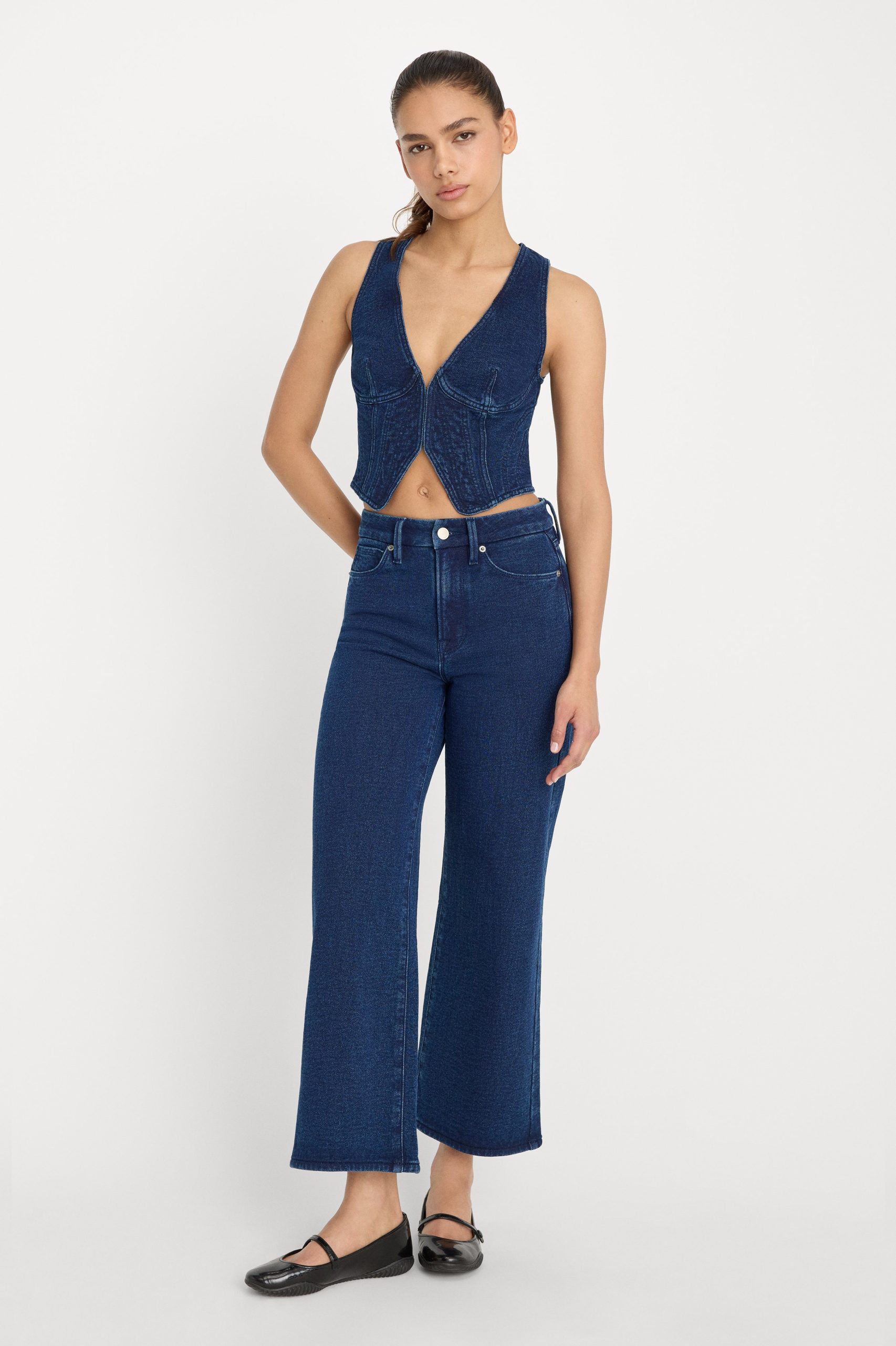 JEANIUS CROP PALAZZO | INDIGO377 INDIGO377 / 30 Plus