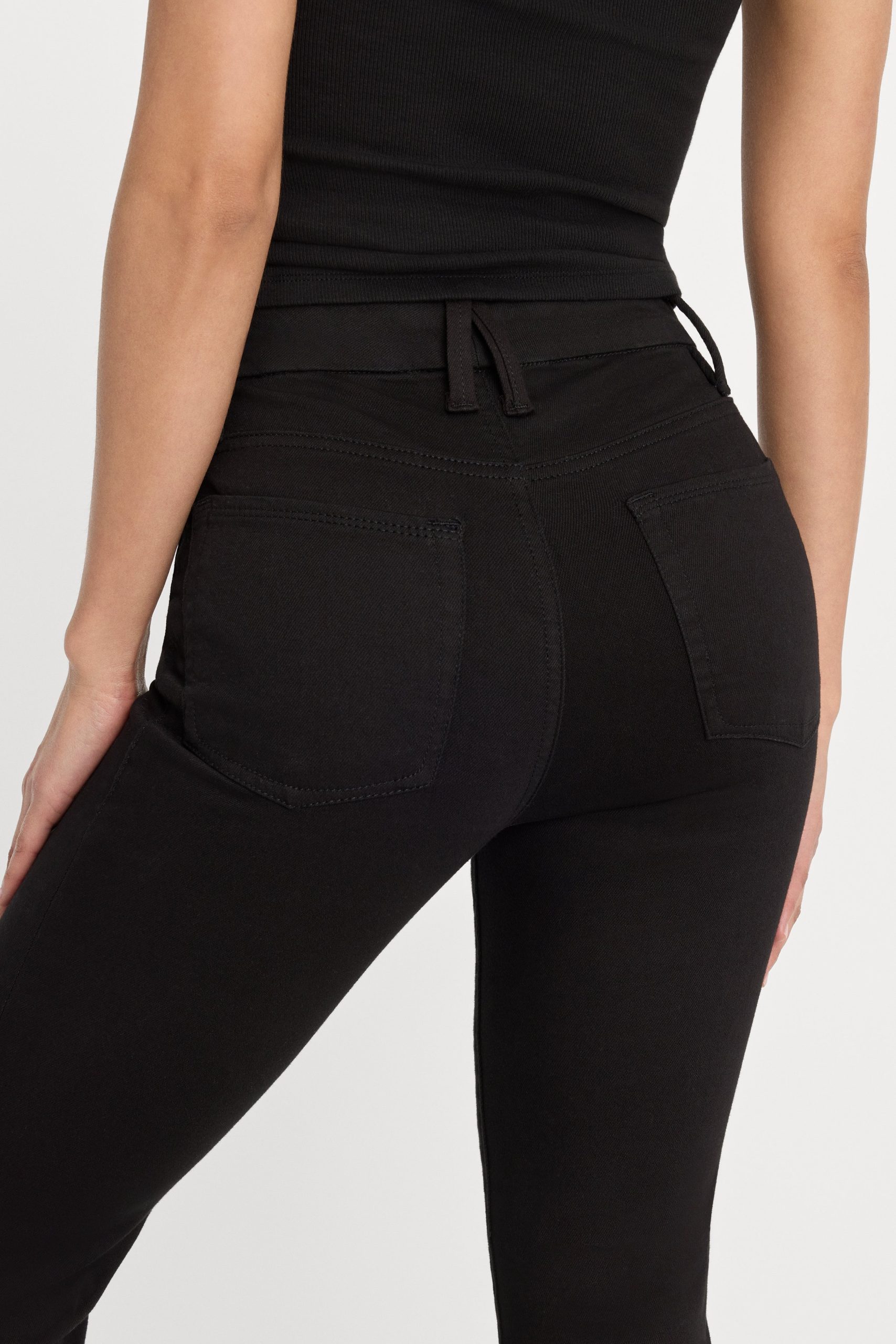 NEVER FADE GOOD LEGS FLARE JEANS | BLACK