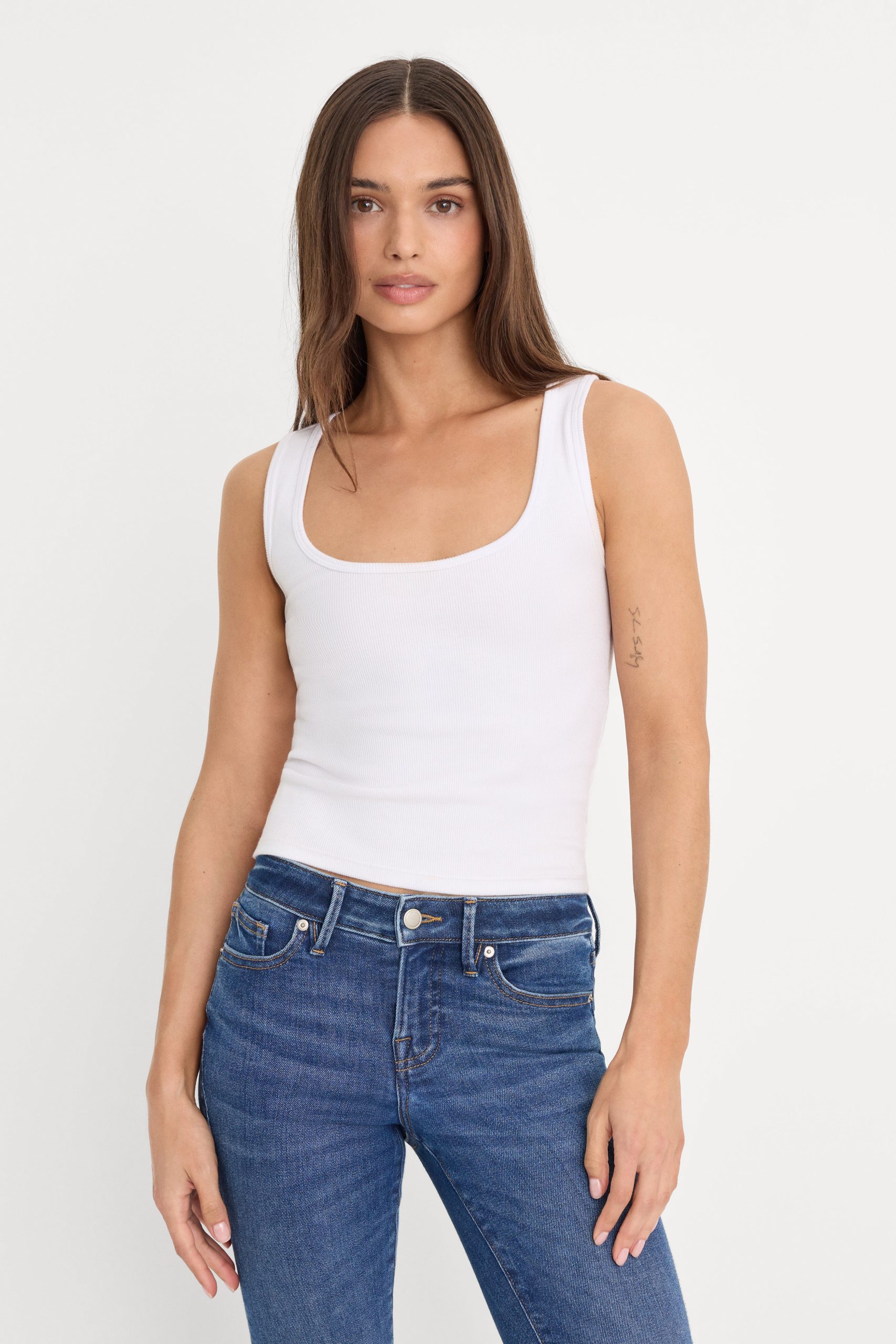 MICRO RIB TANK TOP | WHITE001 WHITE001 / 5XL