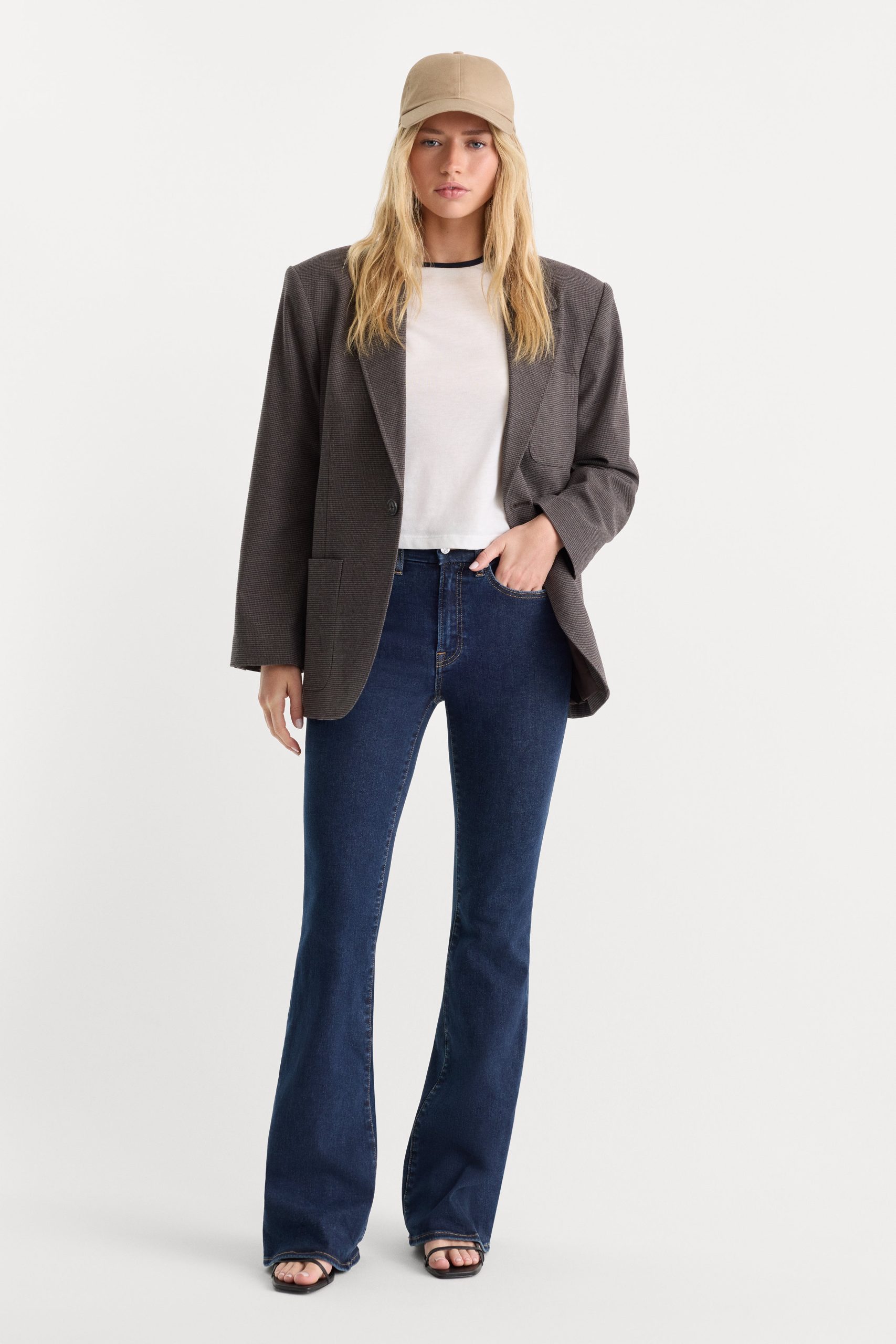 ALWAYS FITS GOOD LEGS FLARE JEANS LONG | INDIGO1317 INDIGO1317 / 20-26 Plus